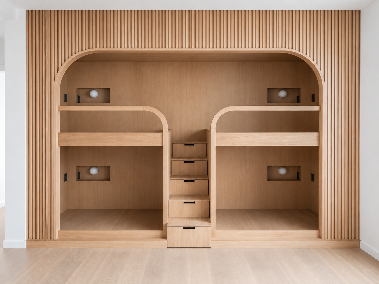 residential-white-oak-bunk beds