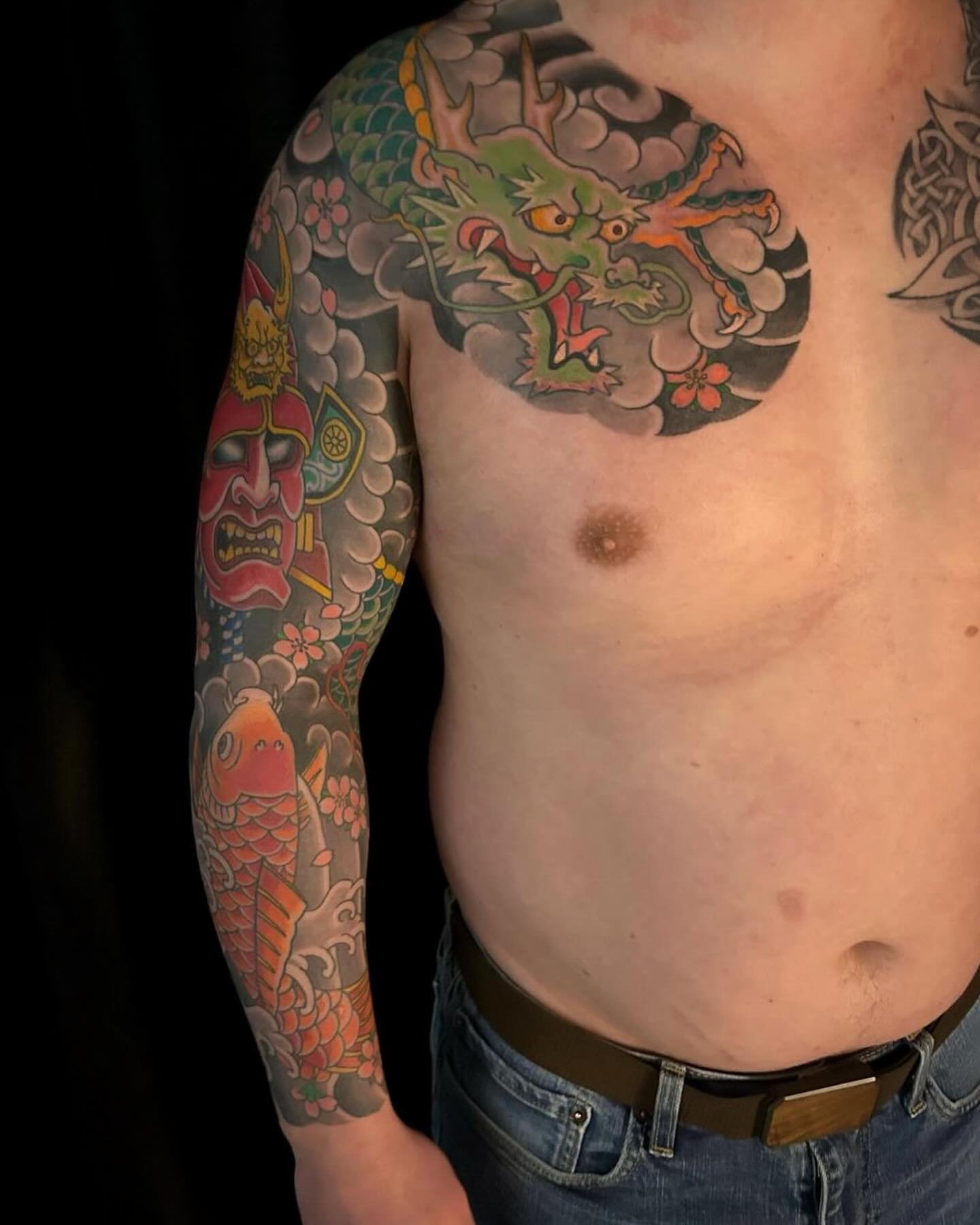 By @joshwrighttattoo #japanesetattoo #dragontattoo #seattletattooartist