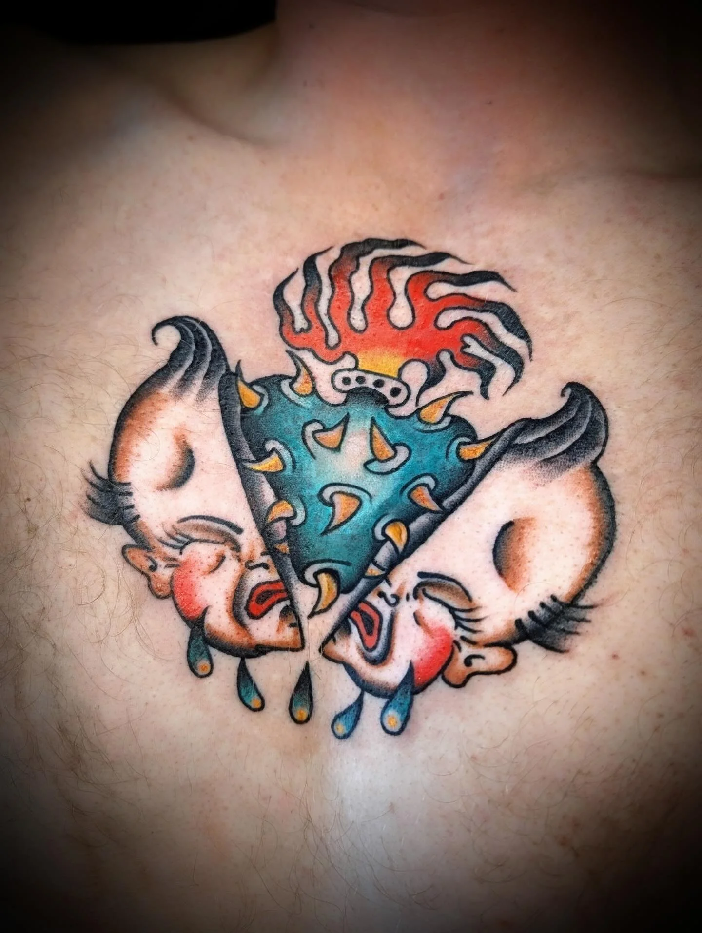 Wild baby head done by @jessicanoeltattoo 
Contact Jess directly for appointments 
.
.
.
.
#seattletattoo #traditionaltattoo