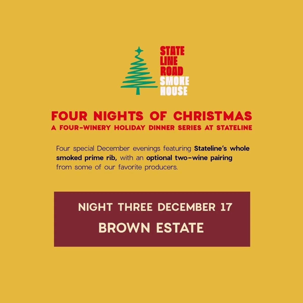 December 17: Brown Estate