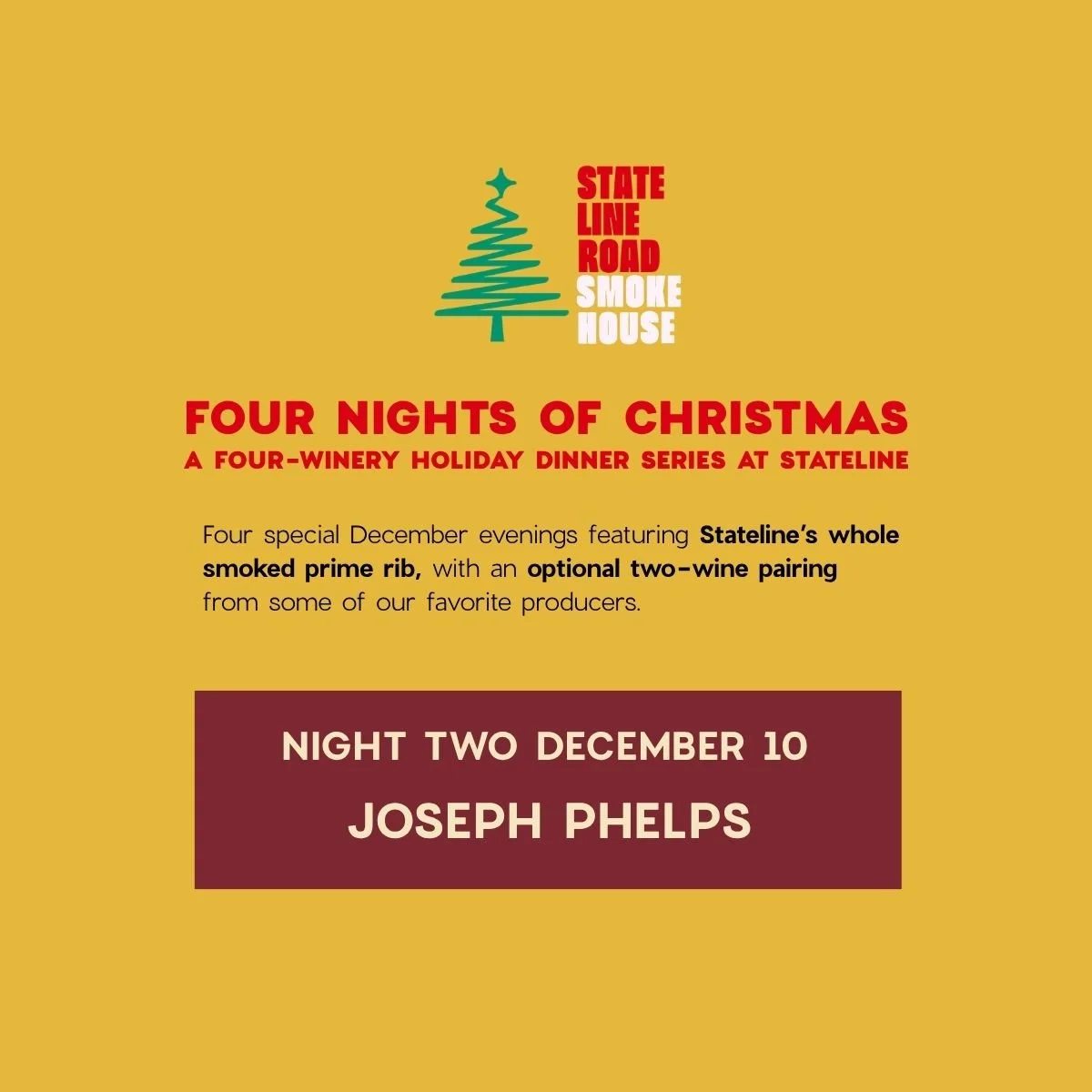 December 10: Joseph Phelps