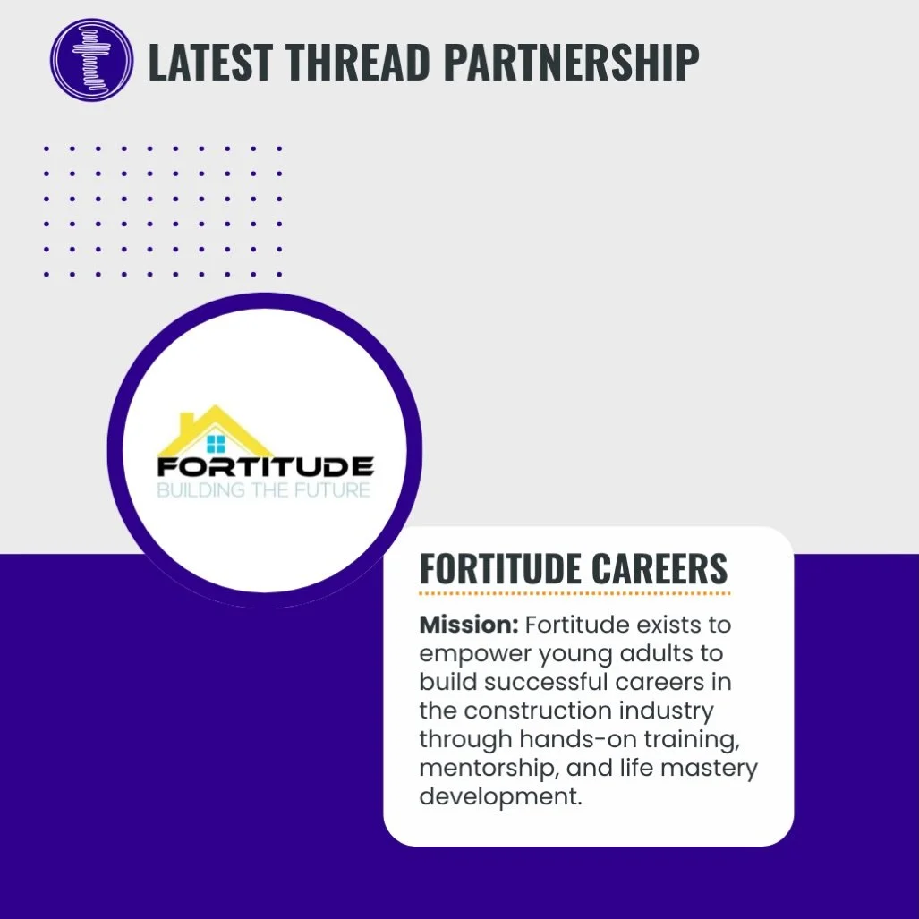 Thread Strategies is proud to announce our new partnership with @fortitudecareers !

This inspiring nonprofit equips young adults, many of whom have faced barriers in traditional education, with the hands-on construction skills and life mastery tools