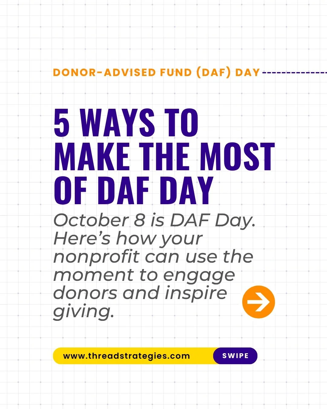 DAF Day is October 8. Is your nonprofit ready?
Donor-advised funds (DAFs) are an increasingly important part of charitable giving, but making the most of them takes more than adding a &ldquo;Give from your DAF&rdquo; button to your website.

From mak