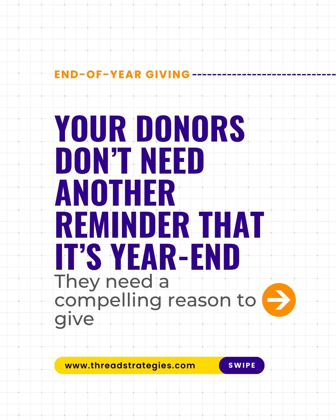 The countdown to December 31 is on. But a deadline alone isn&rsquo;t a compelling reason to give.
As you prepare your year-end appeals, think beyond the dollars you need to raise.

What future are you inviting donors to help create? What&rsquo;s stan