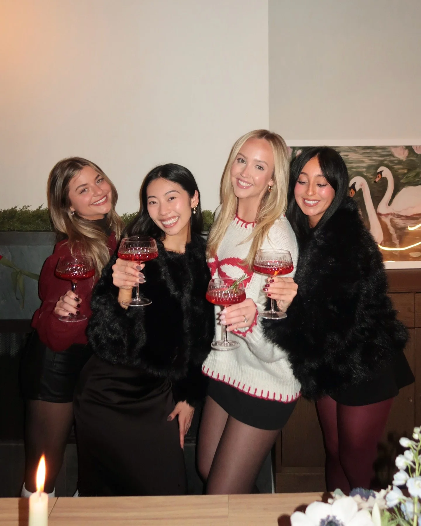 Santa&rsquo;s favorite elves at our team holiday party last night✨🎄🍷 And not one elf got sent to HR this morning!