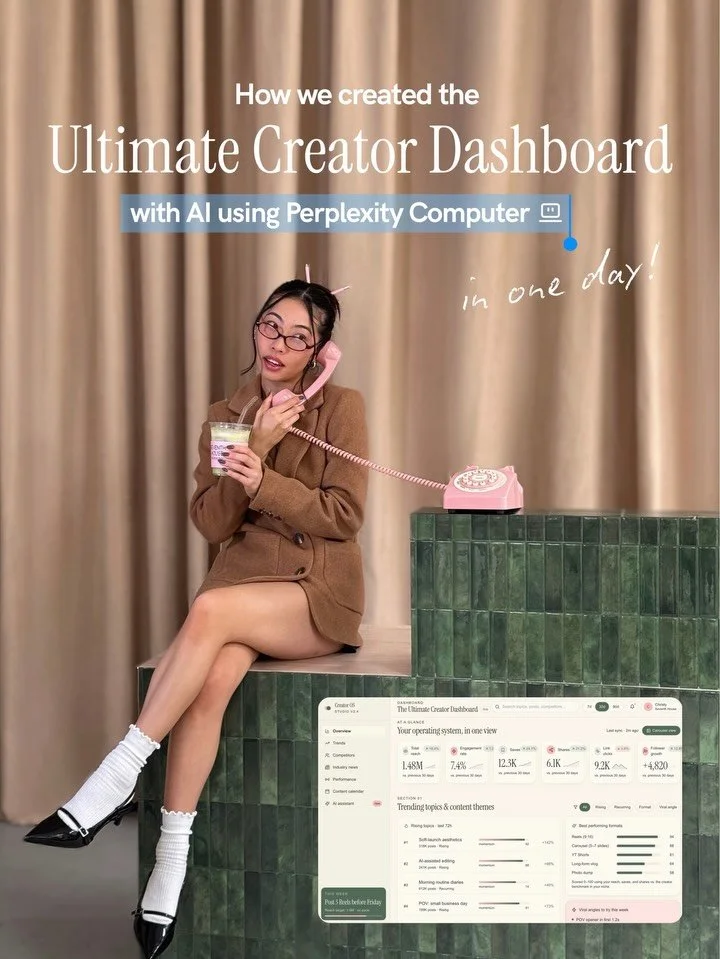 We built the ultimate content creator dashboard in ONE day using @perplexity🤯🖥️ Comment &ldquo;COMPUTER&rdquo; for the full set up guide on how we made this with no tech background and no coding

#perplexitypartner