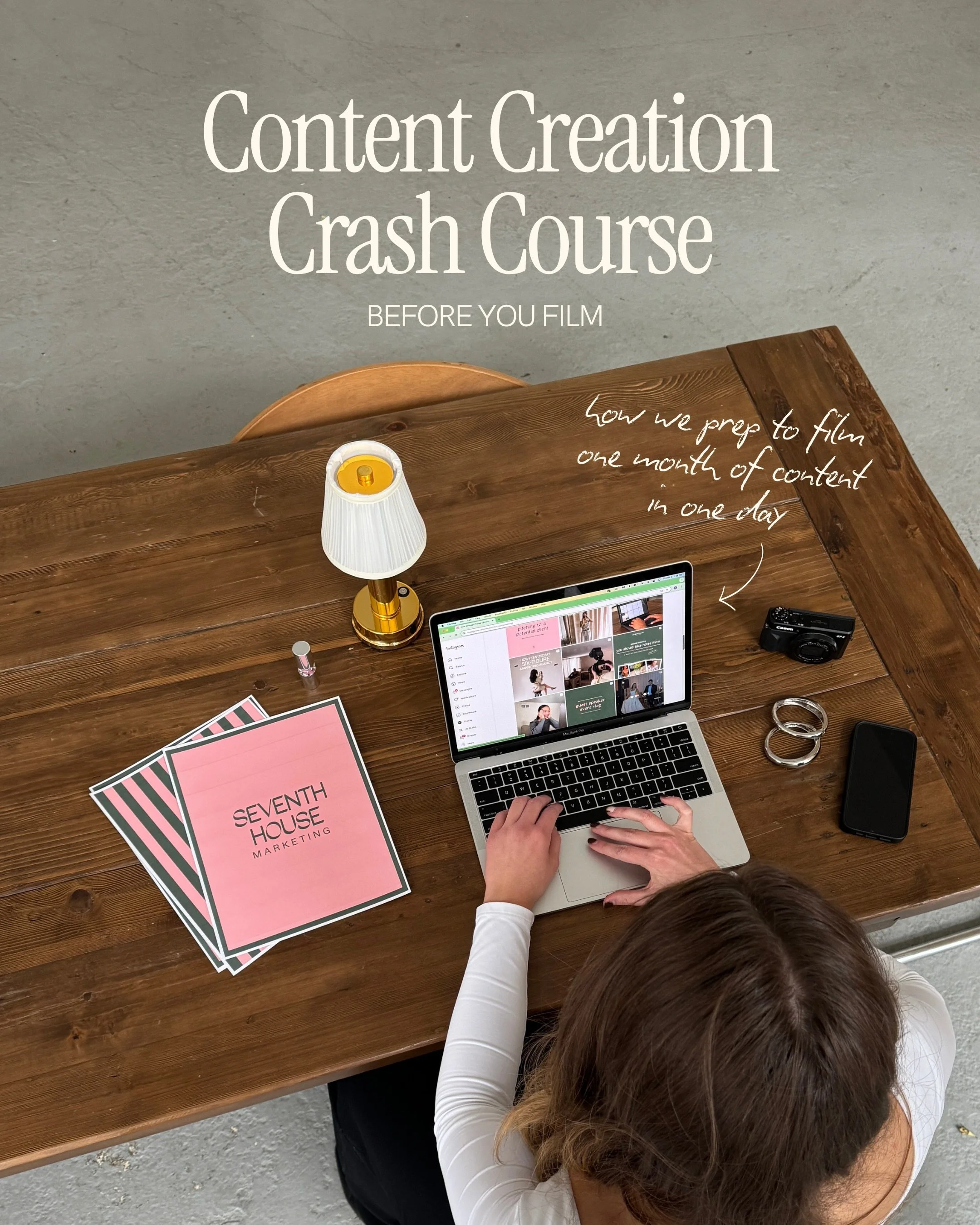 How we prep to film one month of content in one day📸⚙️

And we&rsquo;re just scratching the surface... wait until you see our 9-COURSE SERIES sharing ALLLL of our secrets to growing an agency from the ground up to work with global dream brands

We&r