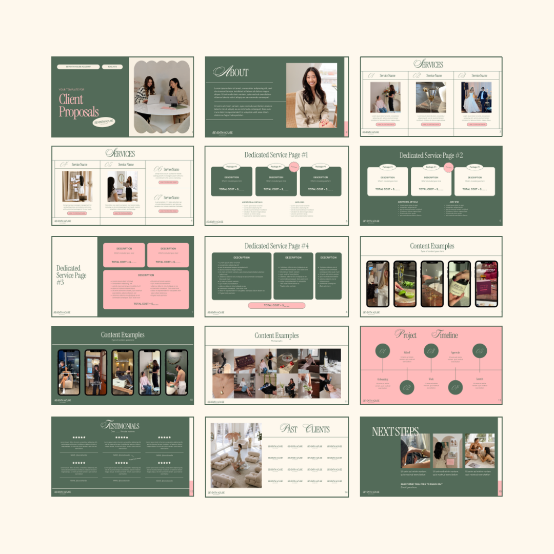 Client Proposal Template (Canva) — Seventh House Marketing