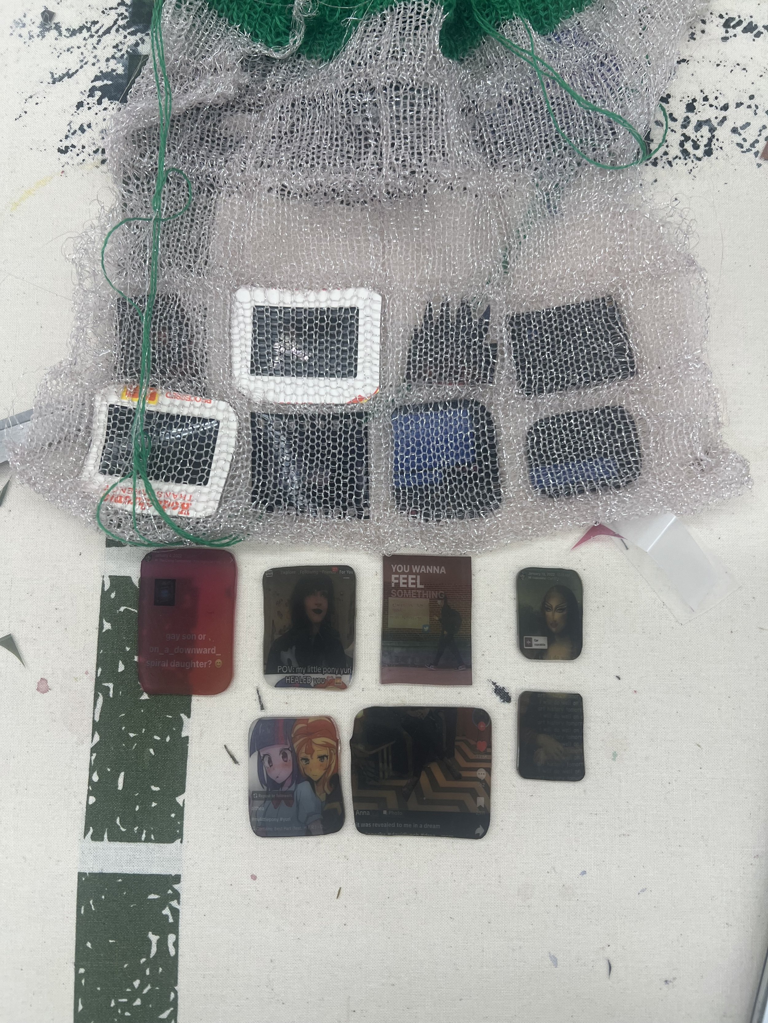 knit sample + development