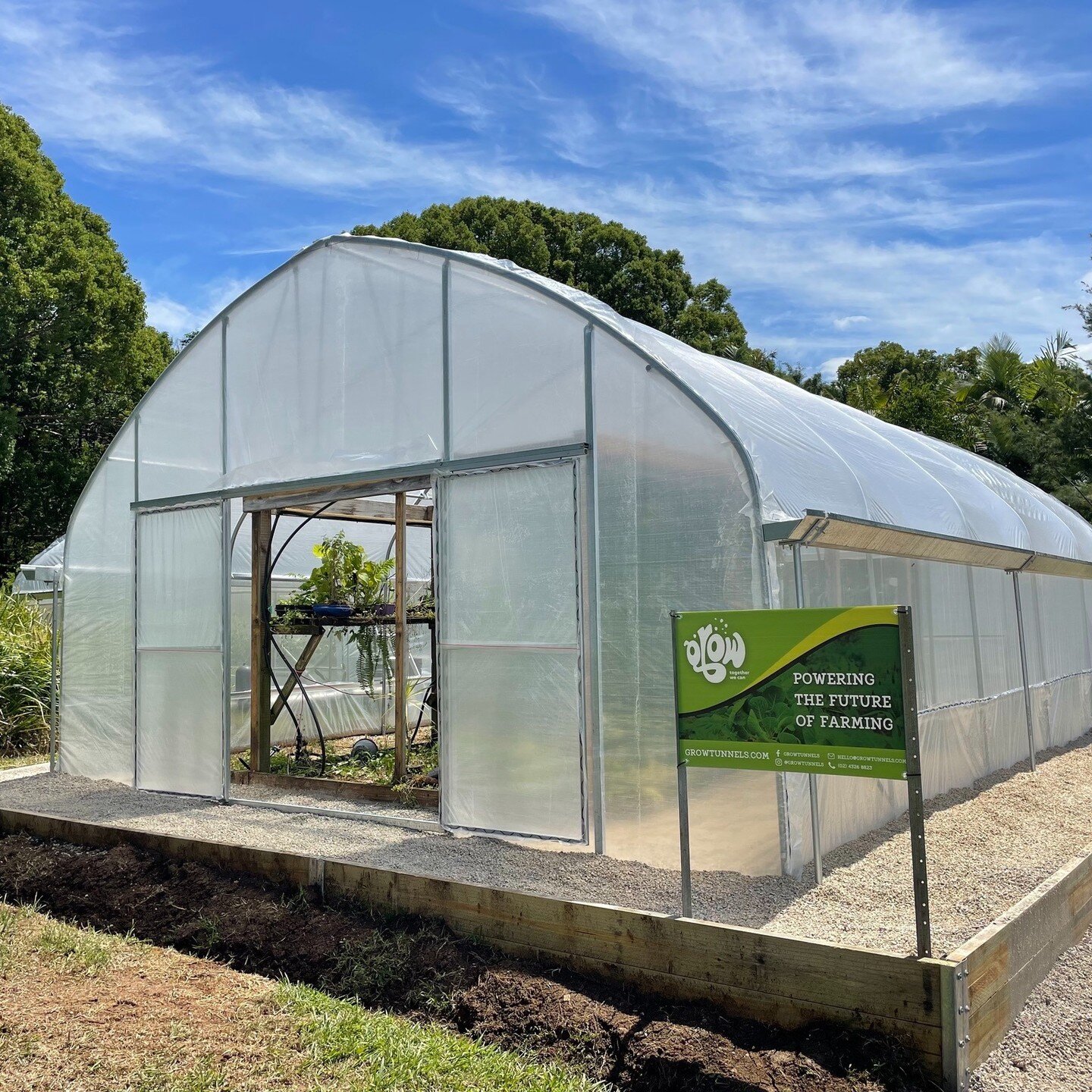 How are your crops growing? 

We recently installed a pair of 6M x 9M Rural GROWtunnels for vegetable production on the edge of busy Byron Bay. 

These tunnels will be used to feed the local community with local residents able to come and &quot;pick 