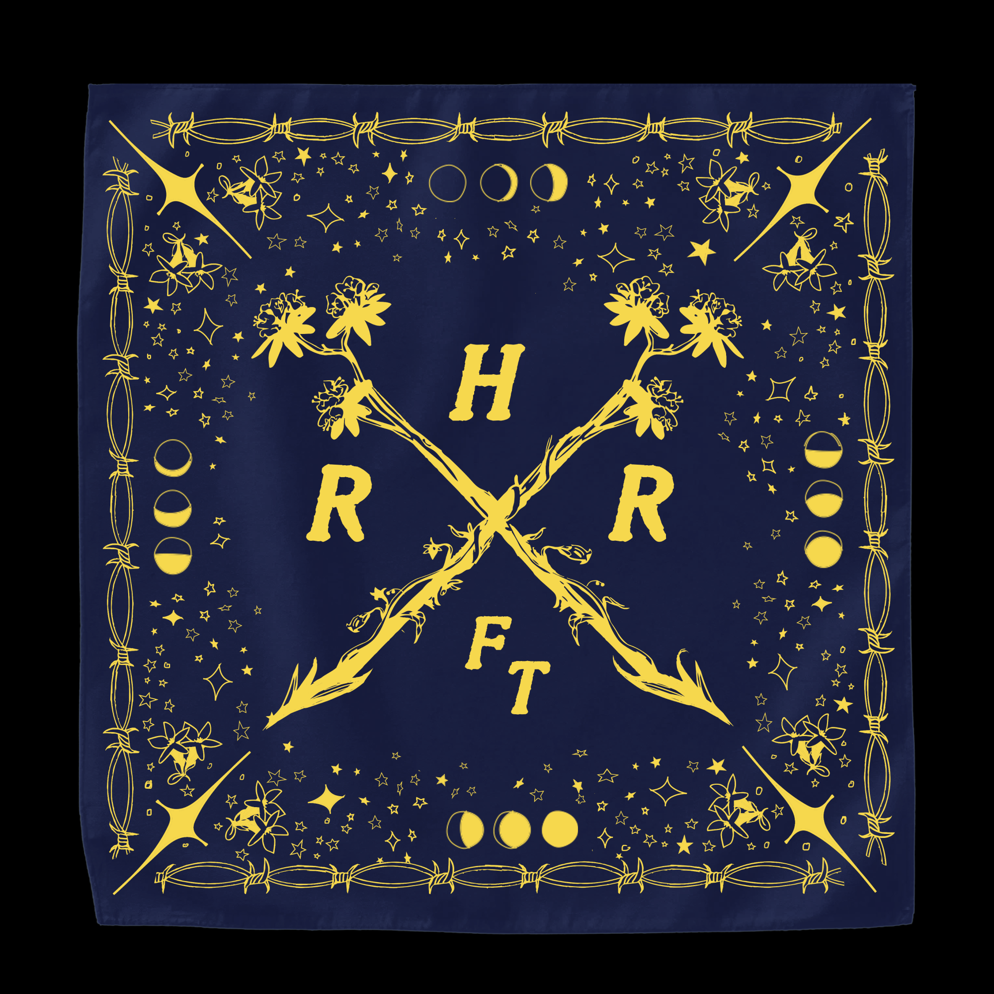 Hurray for the Riff Raff Live Album 2026 Tee: Bandana with botanical lockup