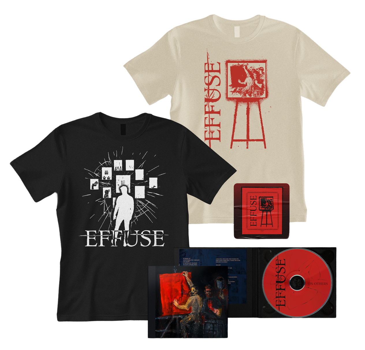 Effuse "On Others" Album release merch capsule July 2025. Click through for an in-depth case study