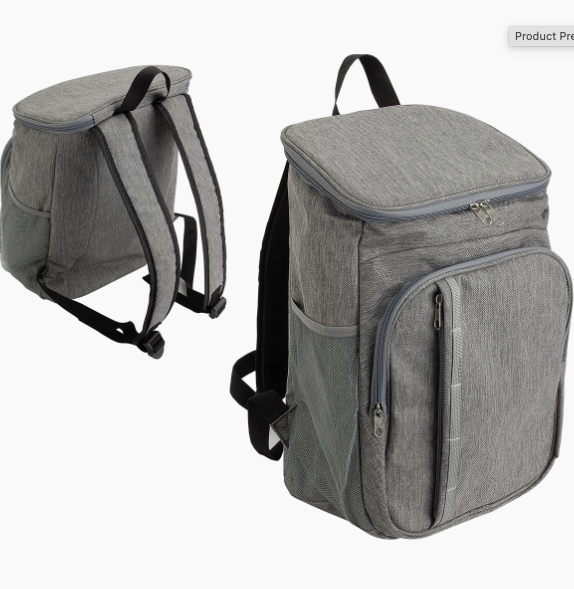 Woodland Polycanvas Cooler Backpack - Branded  (20 Coins)