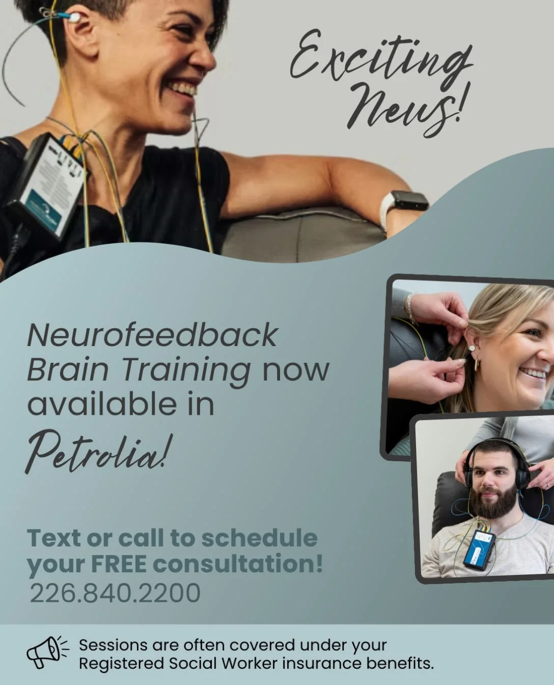🧠 Does your brain feel like it has too many tabs open?

Great Lakes Wellness Collective is now offering Neurofeedback in ✨Petrolia! ✨Neurofeedback is a gentle, non-invasive approach that helps your brain learn to regulate itself more effectively, wh