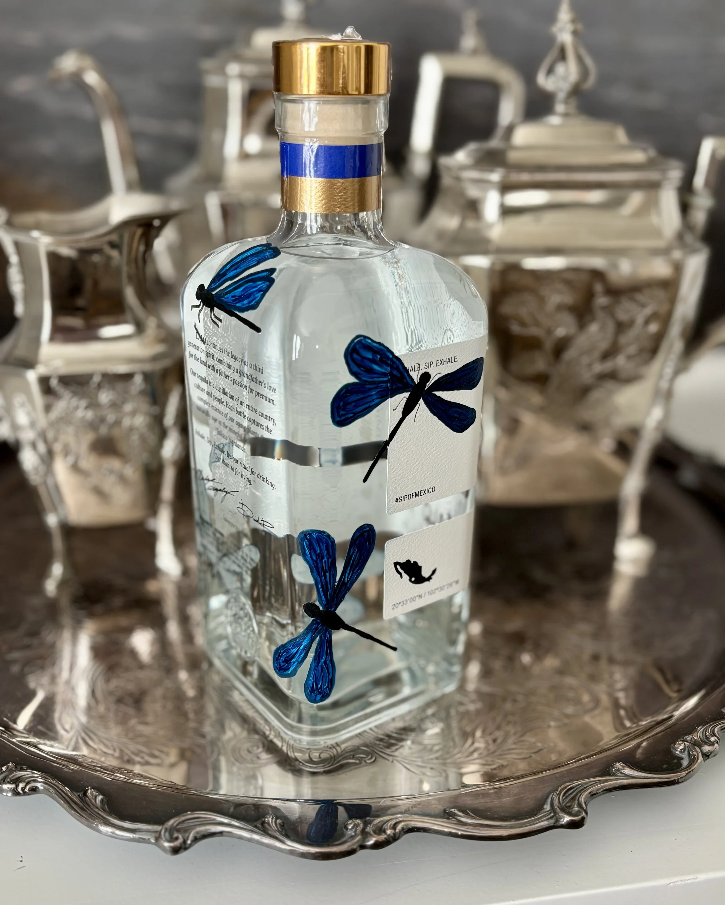 painted bottle