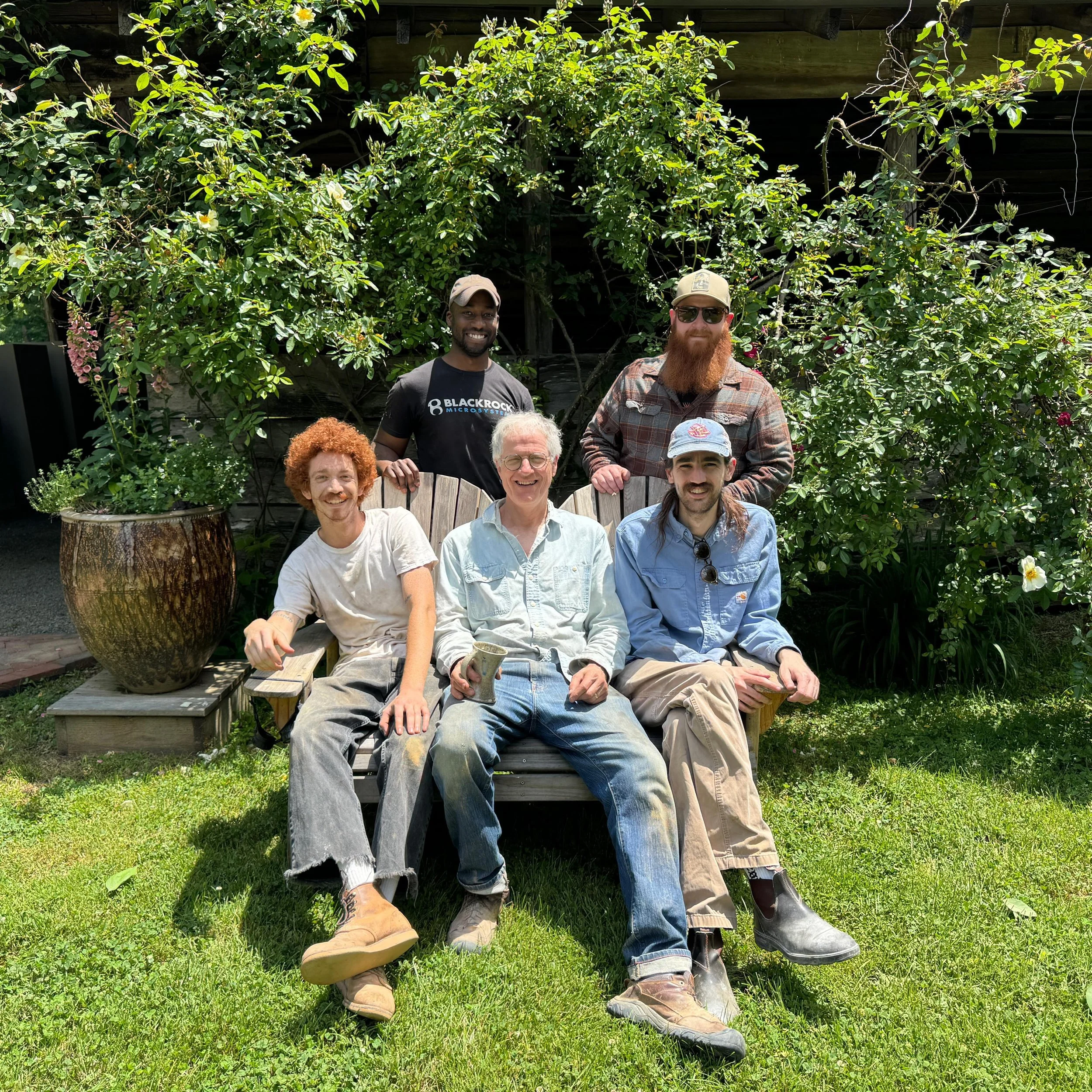 Great crew for firing 111 at @markhewittpottery