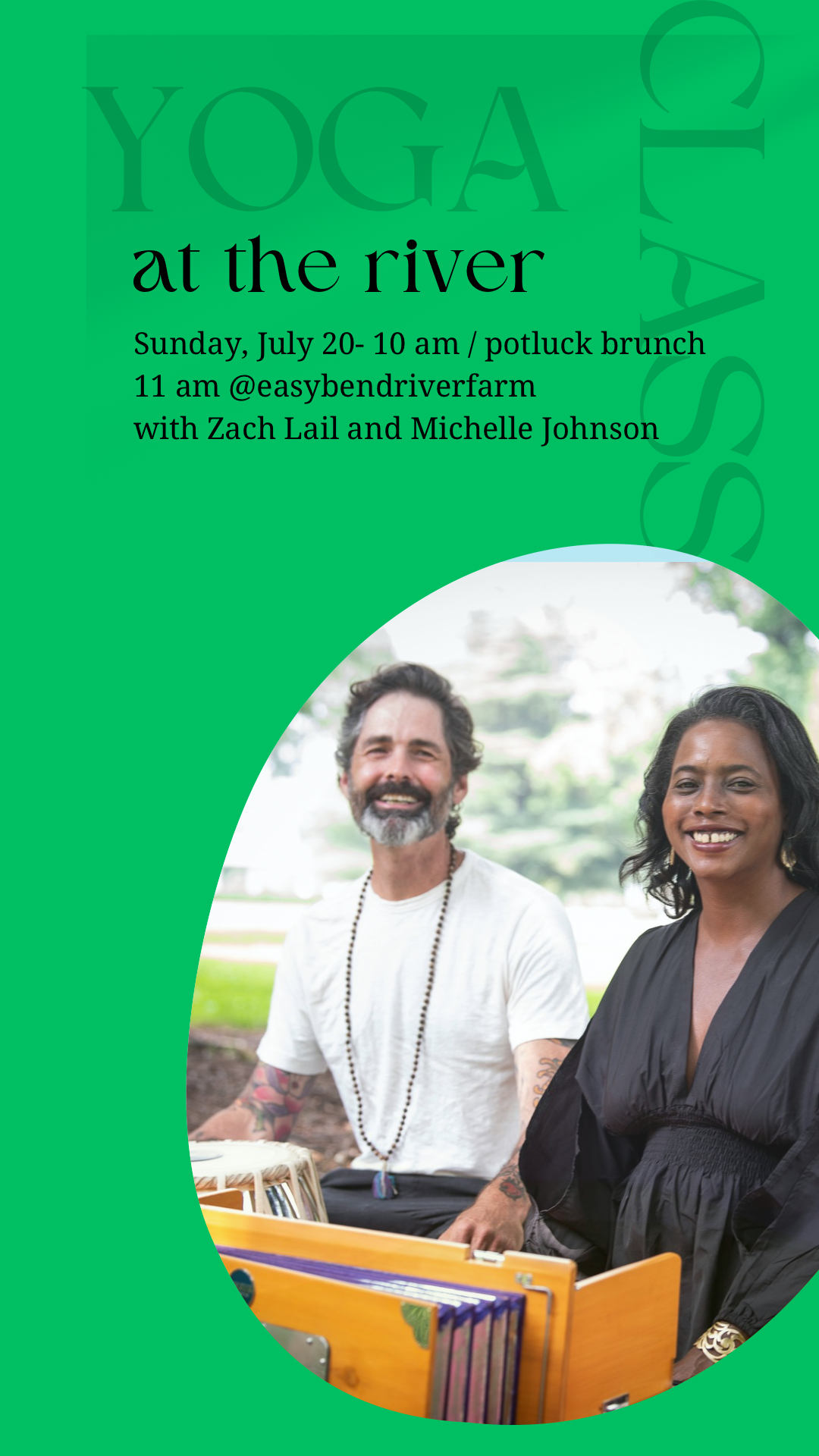 Yoga at the River and pot luck brunch