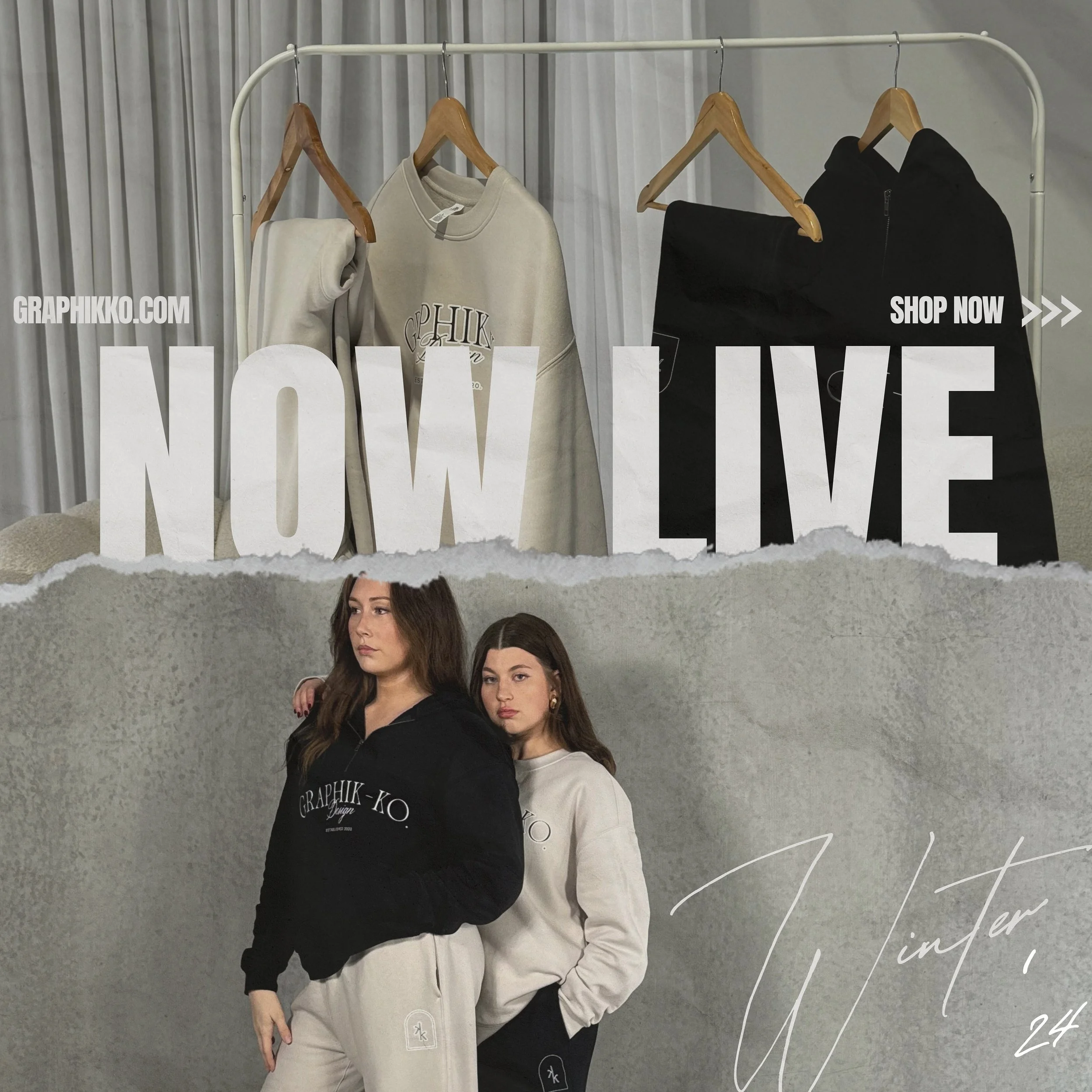 MERCH IS LIVE! ⚡️

Head to our website to place your pre-order for our winter merch drop. You&rsquo;ve got 3 days!!

Link in bio 🫶

Feel free to have a browse of our newly designed website while you&rsquo;re there 🤭

graphikko.com