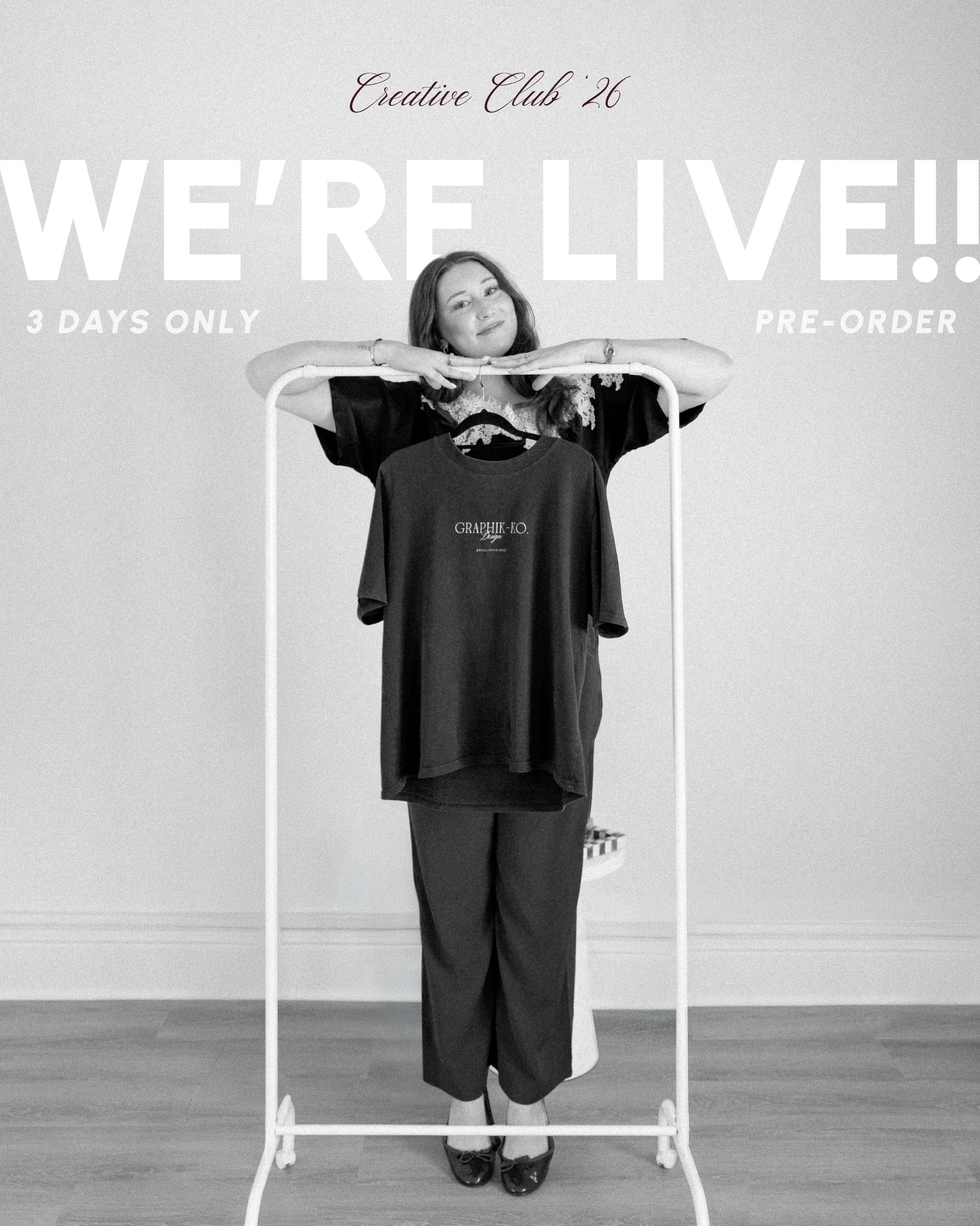 WE&rsquo;RE LIVE!

I can&rsquo;t wait for you to get your hands on some updated merch goodies. 🥹🥹

I&rsquo;ve had so much fun developing this launch in my new business era. Each drop I&rsquo;ve done over the years has been so special, but this one 