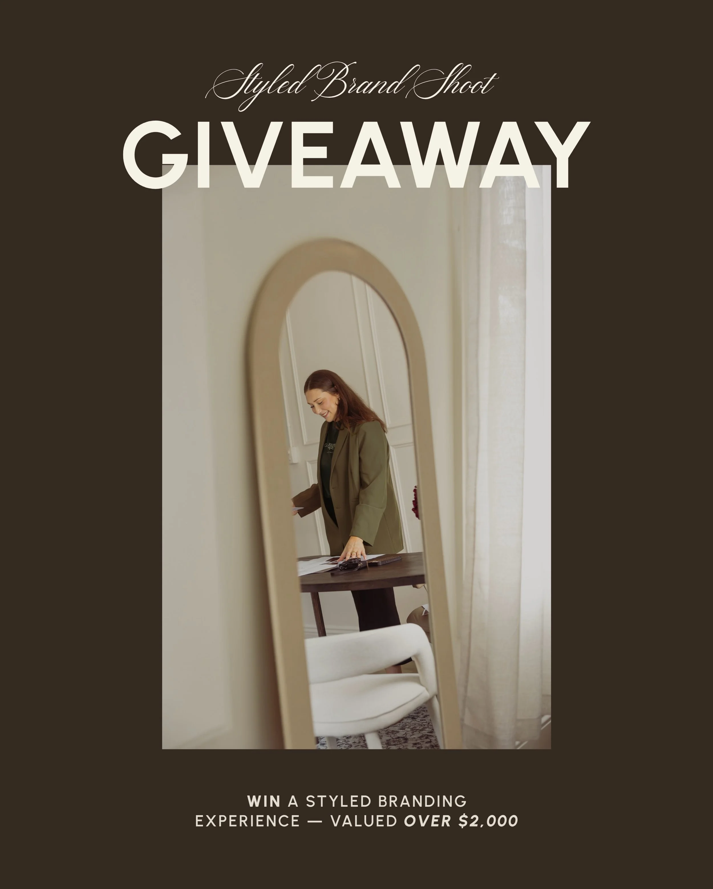 WIN A STYLED BRANDING EXPERIENCE | VALUED OVER $2,000 ⭐️

Whether you&rsquo;re launching something new, refreshing your brand or simply ready to invest in yourself - this one is for you!

We&rsquo;ve brought together a beautiful lineup of local creat
