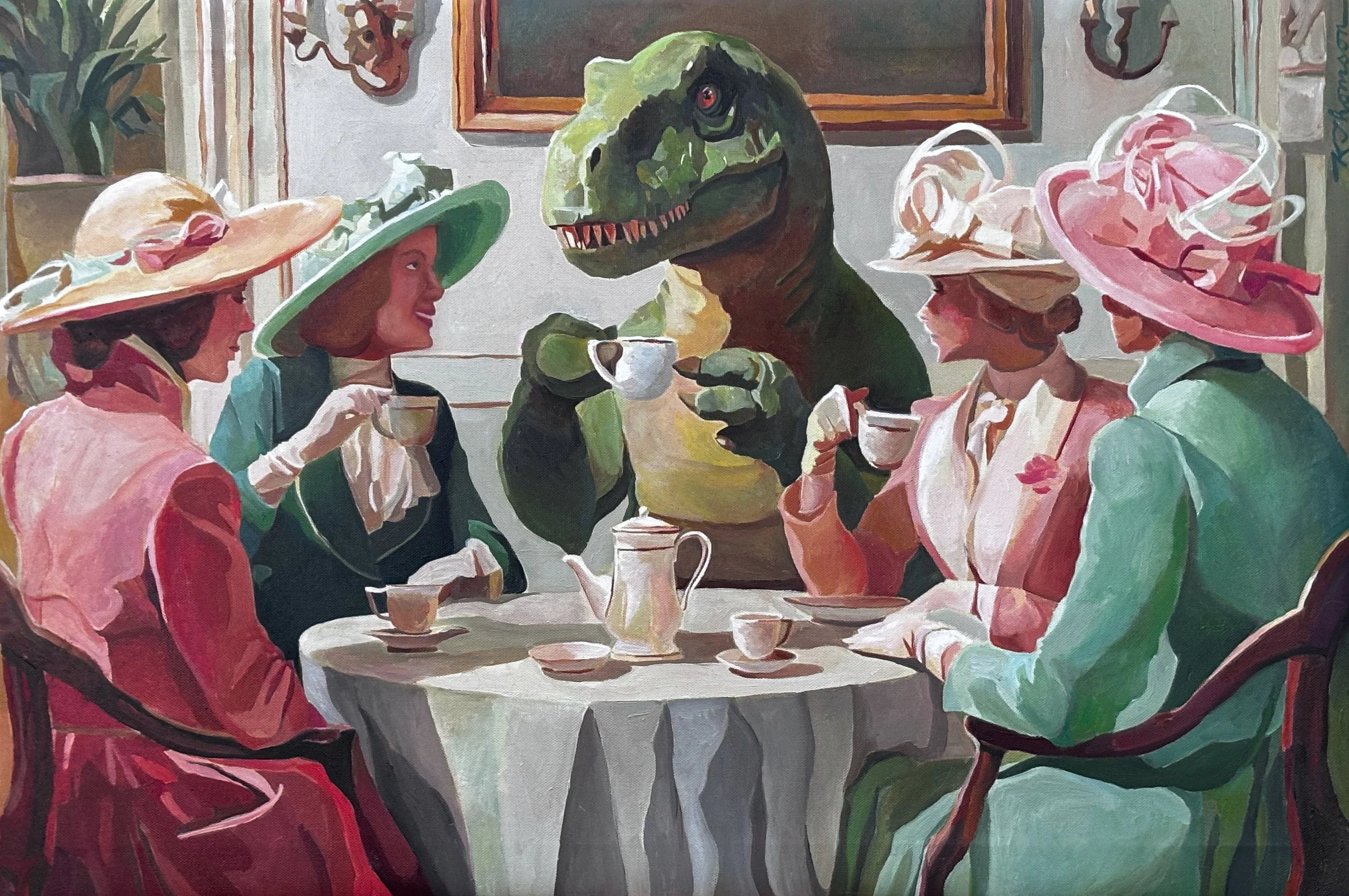 Tea Rex (2026), 16x24