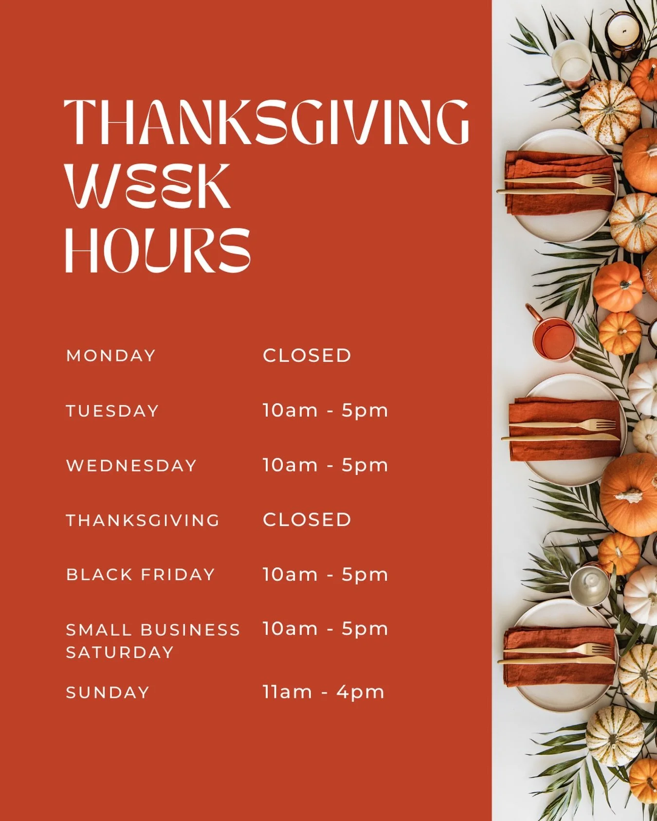 We hope you have a wonderful Thanksgiving week! 
We are open Tuesday 10-5 this week to give you an extra day of prep to pick up some @taitfarmfoods for your recipe, some @thecheeseshoppe coffee for Thanksgiving  morning or a perfect host/hostess gift