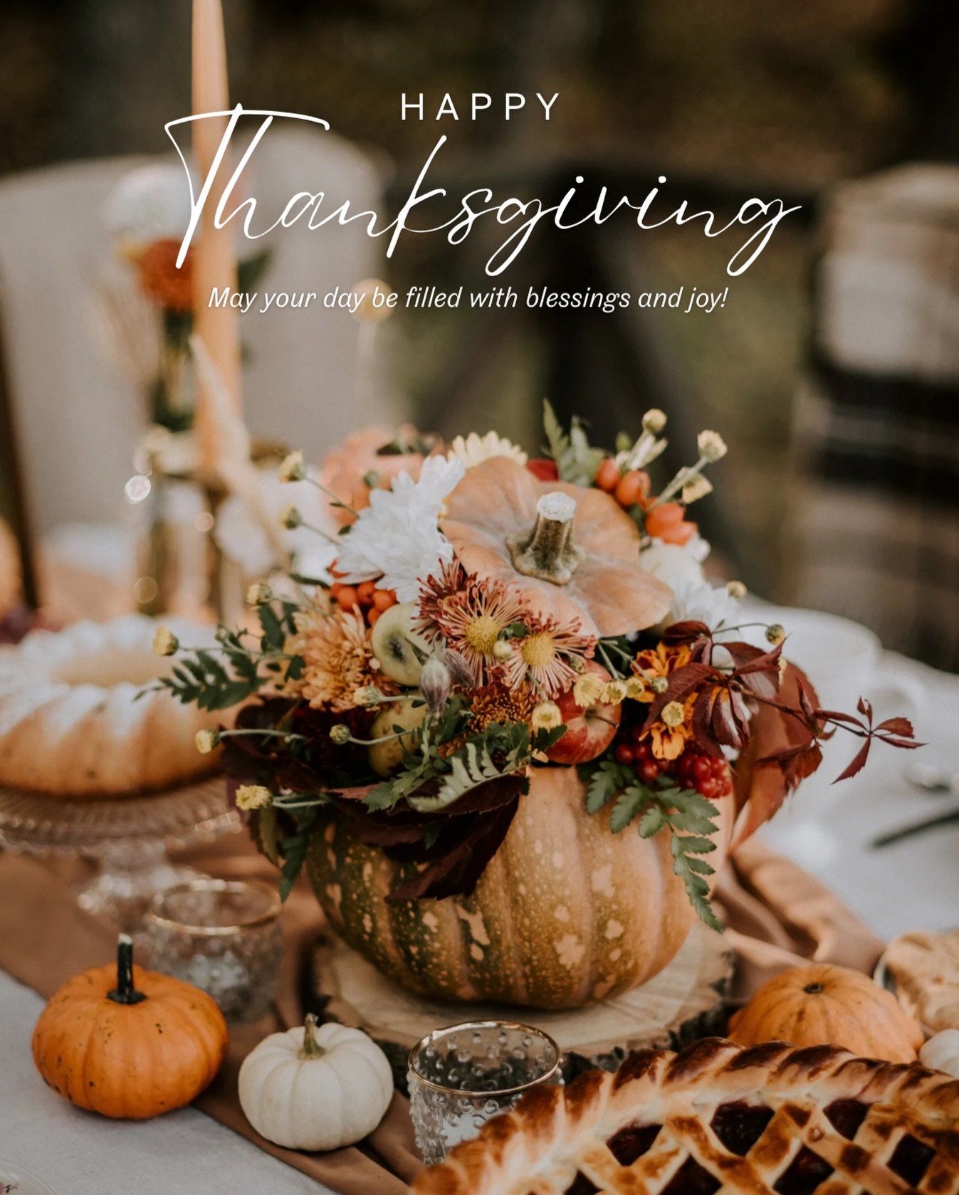 Happy Thanksgiving to all.  May you have many blessings and joy today, and everyday.