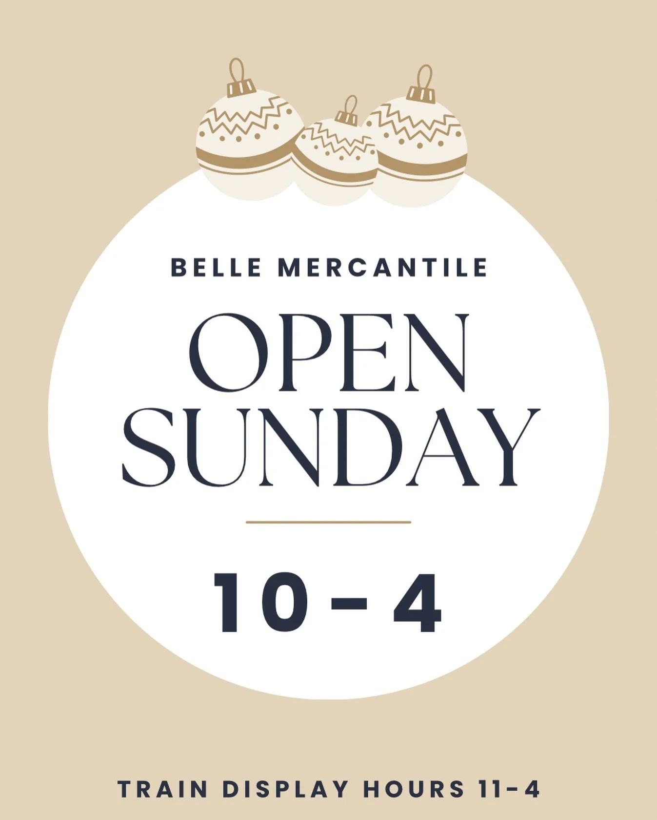 Stay warm and cozy with us today.  The model train display will be running and parking is alway FREE all day on Sundays.