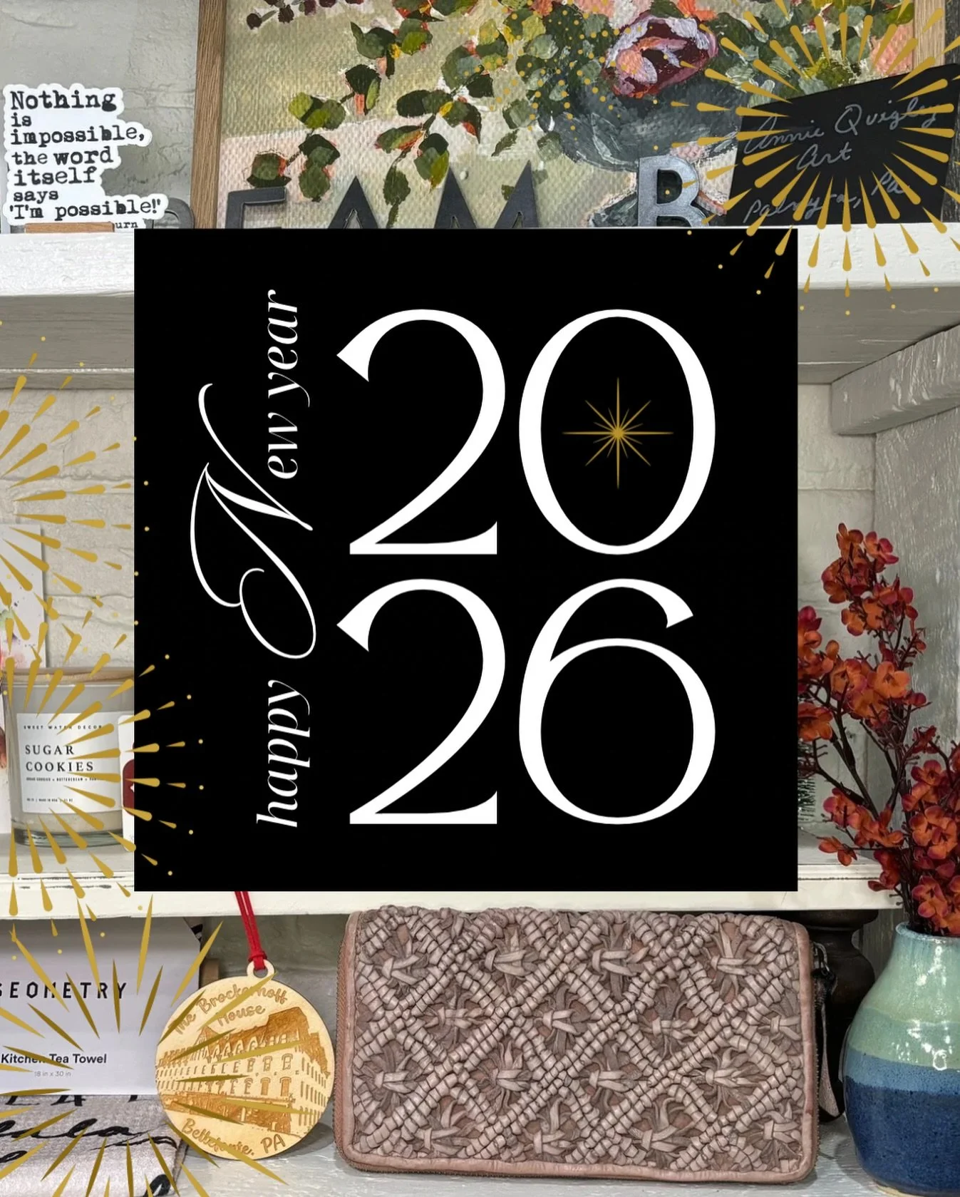 Have you burned your bayberry and eaten pork and sauerkraut? Today you can add a visit to Belle Mercantile to your New Year traditions.  We are open Friday, Saturday and Sunday this week and we would love to see you.

Friday 10-5
Saturday 10-5
Sunday