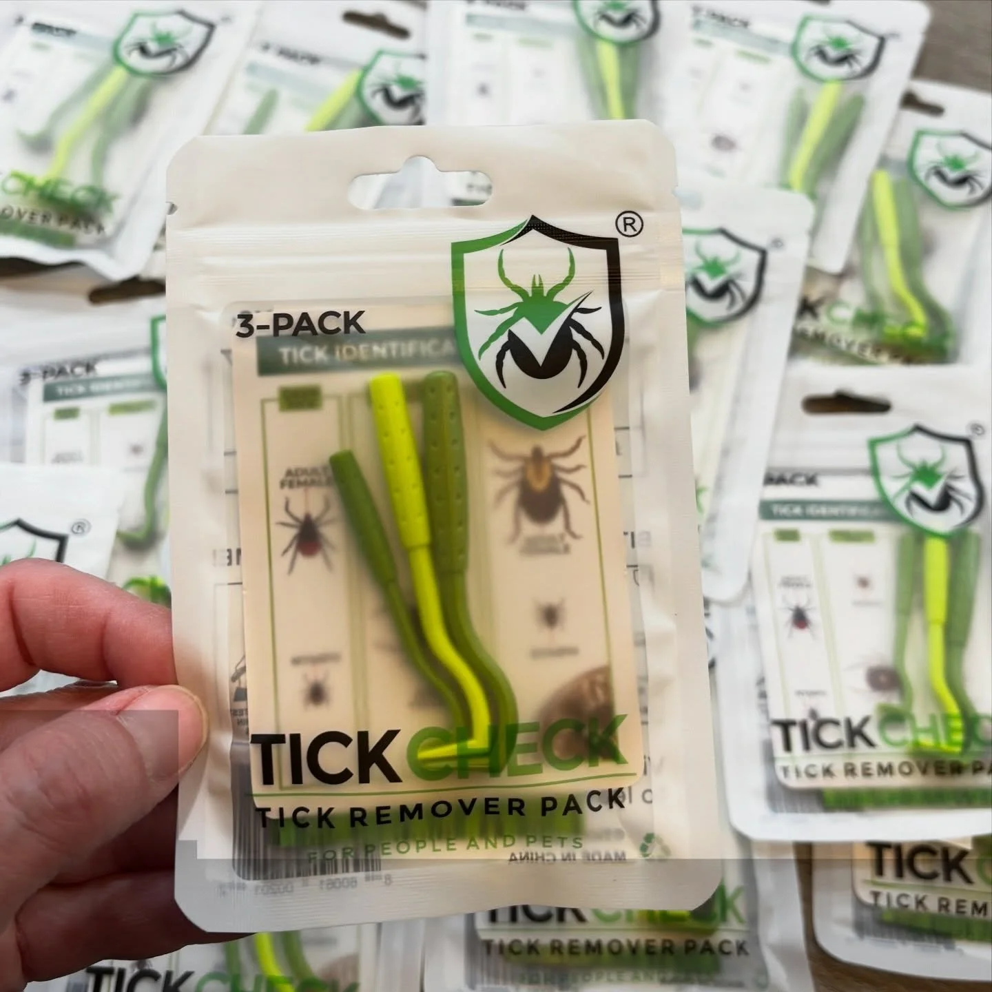 Sadly, Spring is the start of tick season. Be prepared with tick removers and tick mitts. You will definitely want to have these on hand!