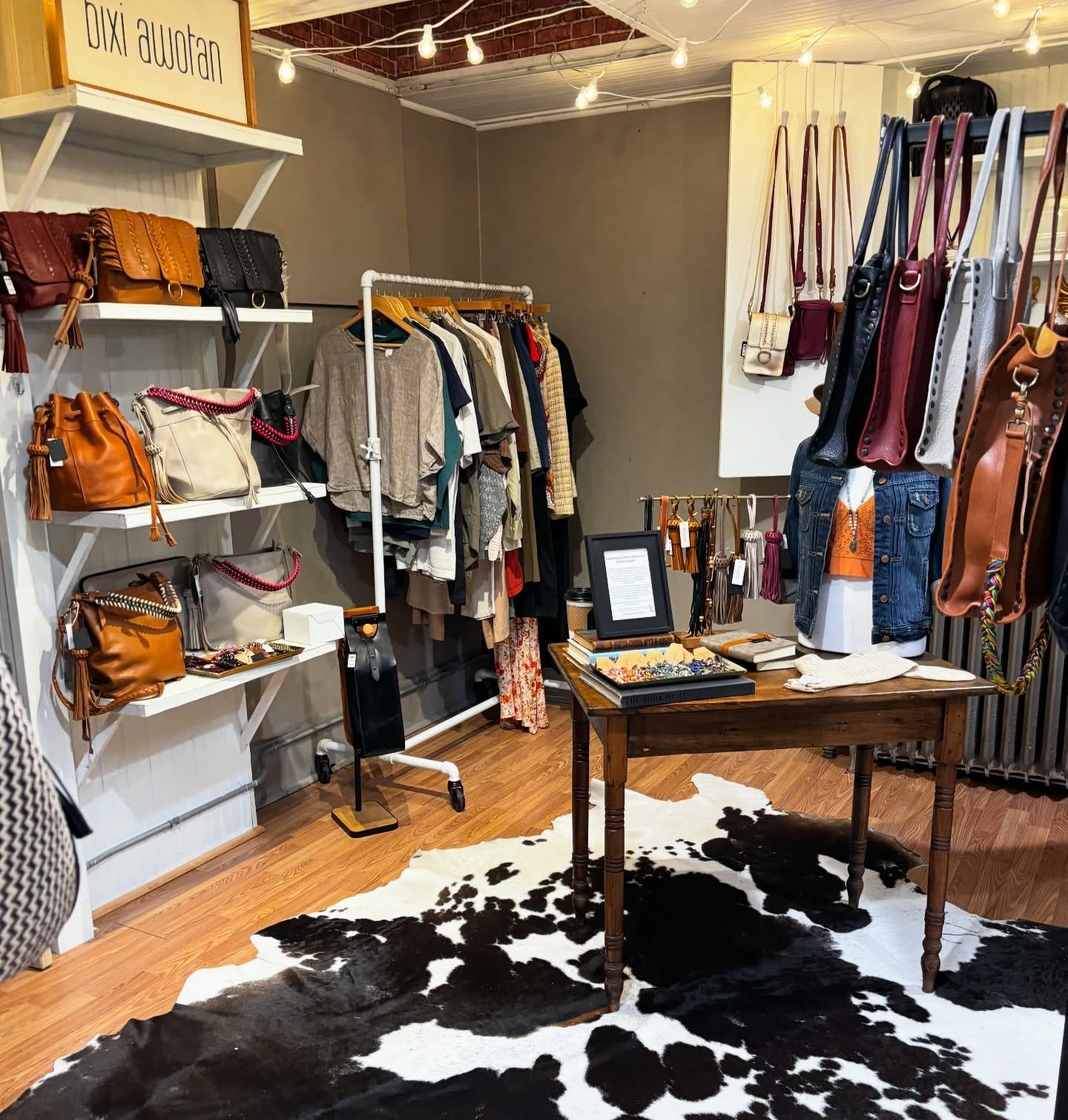 No fooling! The new space by @lavidalocalpa and @bixiawotan is open today. Come shop for your Spring clothing and fine leather  accessories in downtown Bellefonte, PA.