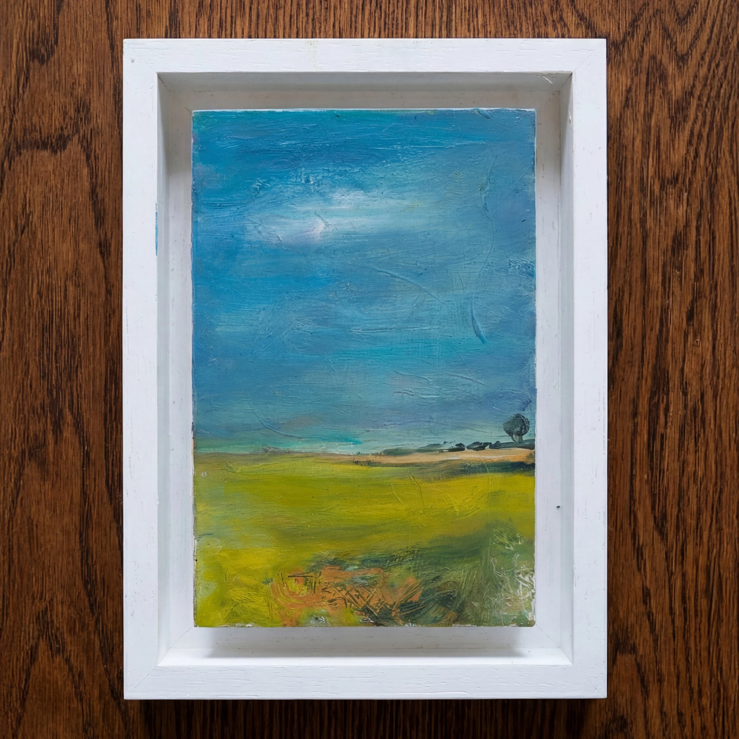 Suffolk plain. Oil on Panel, 12 x 15 cm. Framed. SOLD
