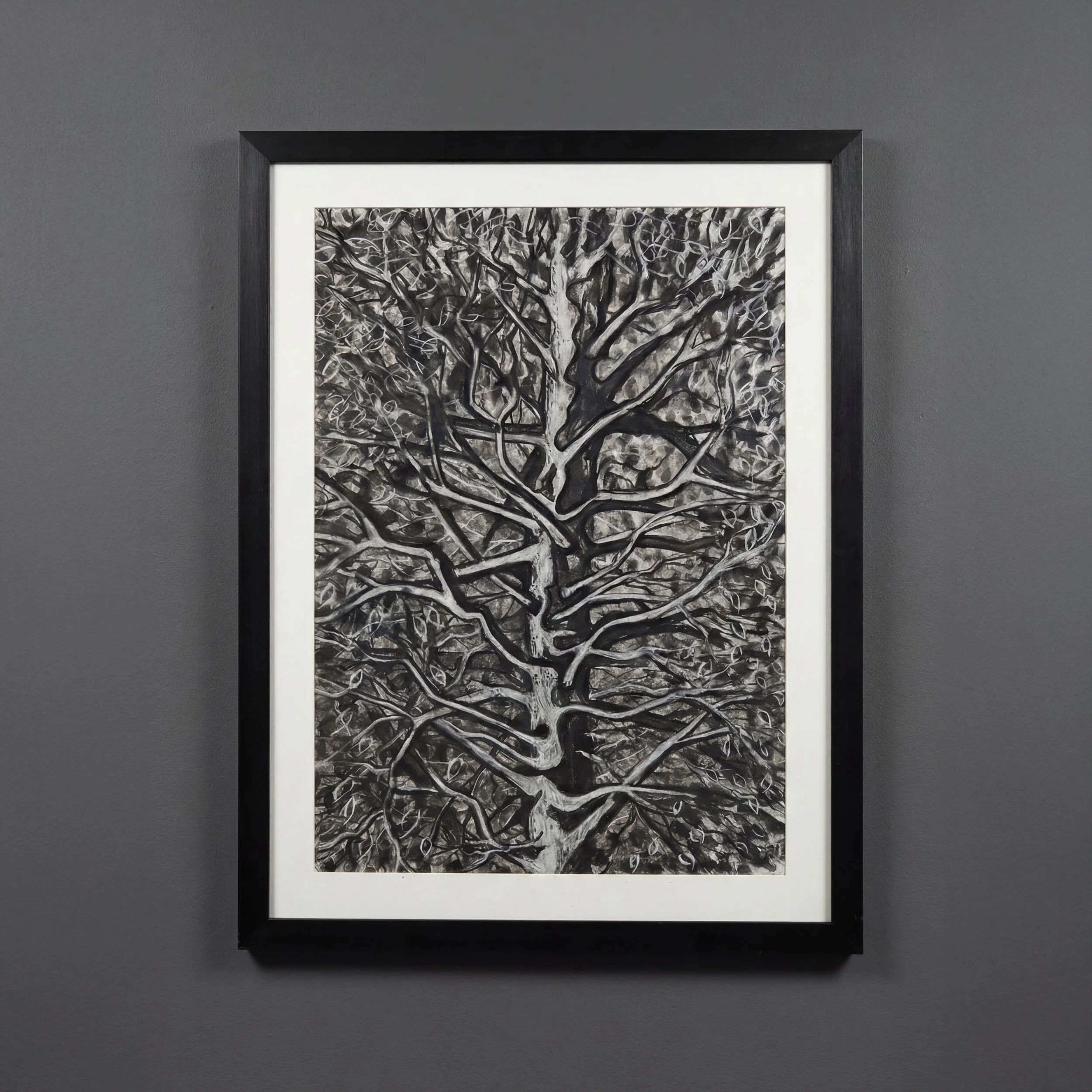 Busy Trunk, Charcoal on Paper, 80 x 104 cm, Framed. £500