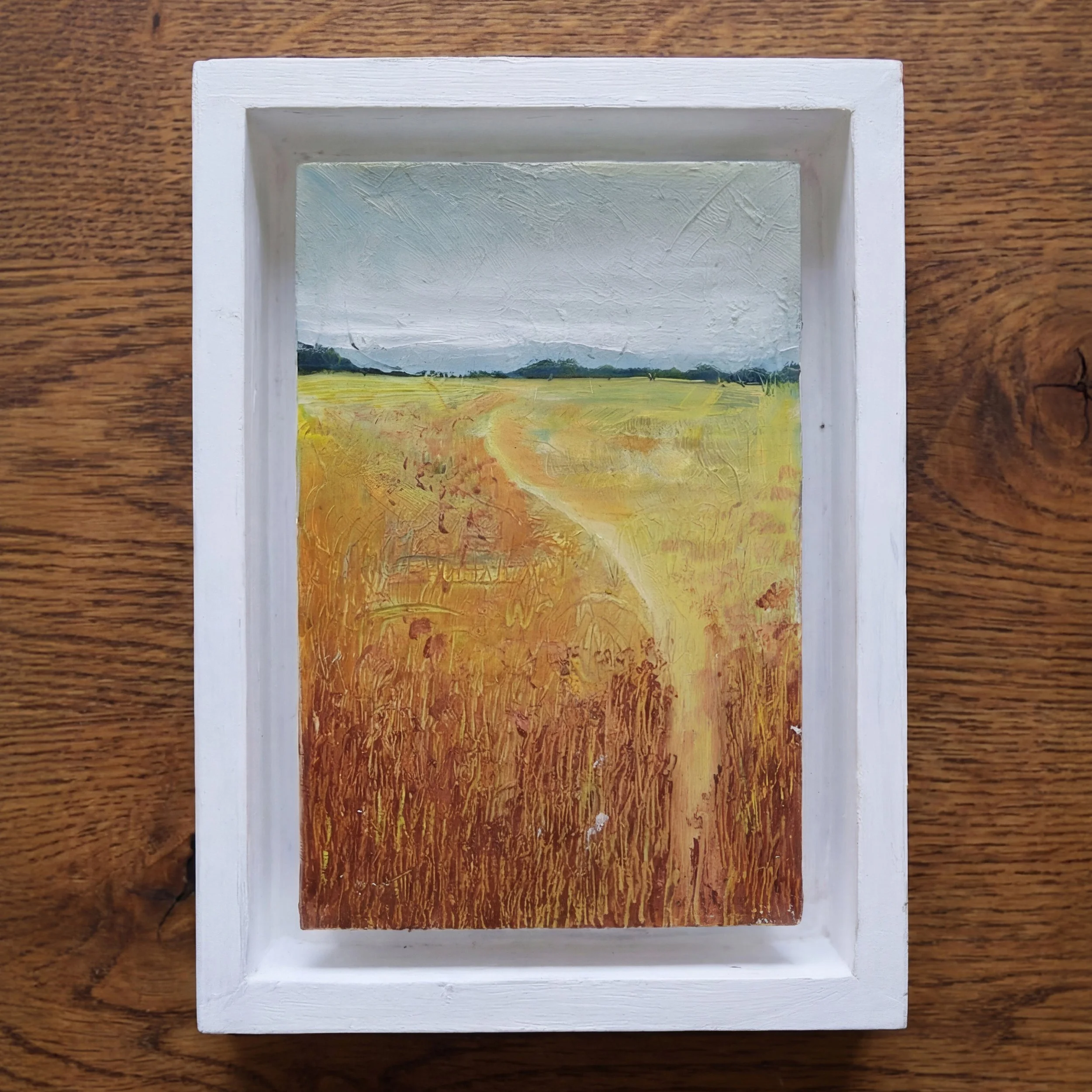 Electric Avenue. Oil on Panel, 12 x 15 cm. Framed. SOLD
