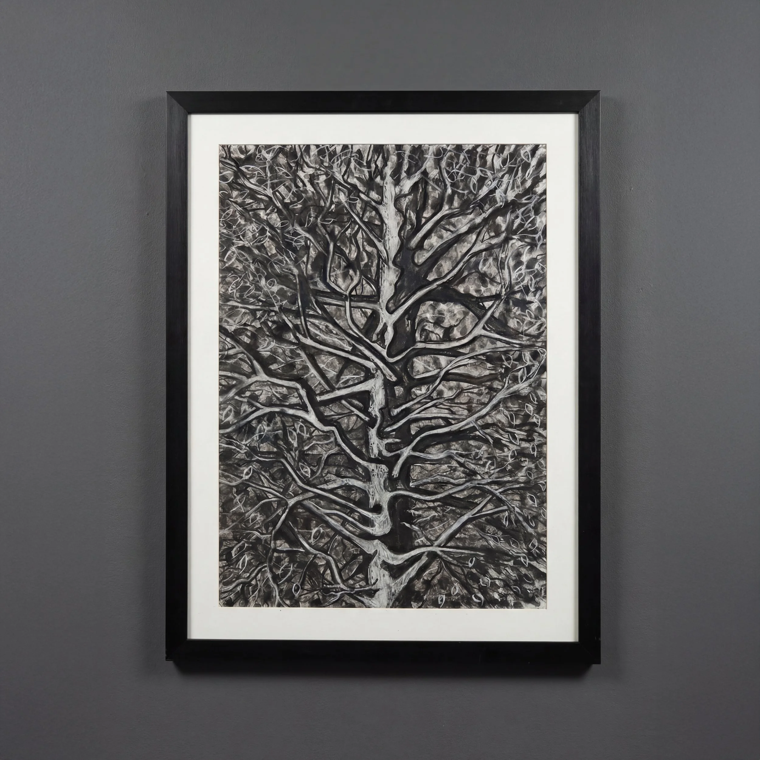 Busy Trunk, Charcoal on Paper, 80 x 104 cm, Framed. £500