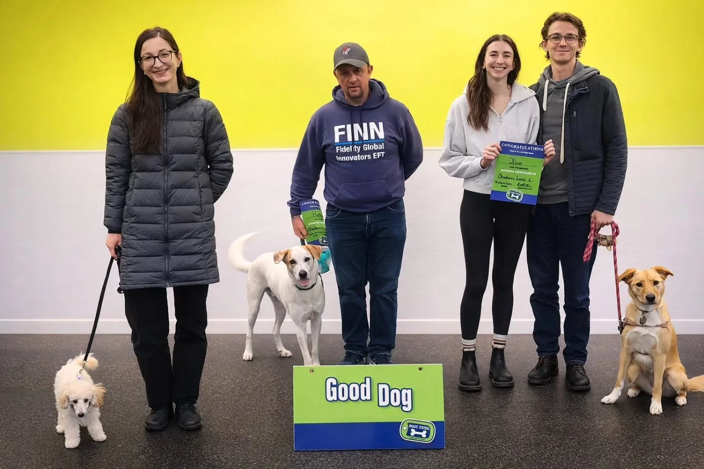 So proud of Lexie, Richie &amp; Olive 🐾🎓
Watching them grow, learn, and build confidence has been amazing 💛
They&rsquo;ve mastered:
✨ Sit
✨ Stay
✨ Recall
✨ Heel
This is just the beginning for these superstar pups 🌟

#DogTrainingJourney #DogGradua