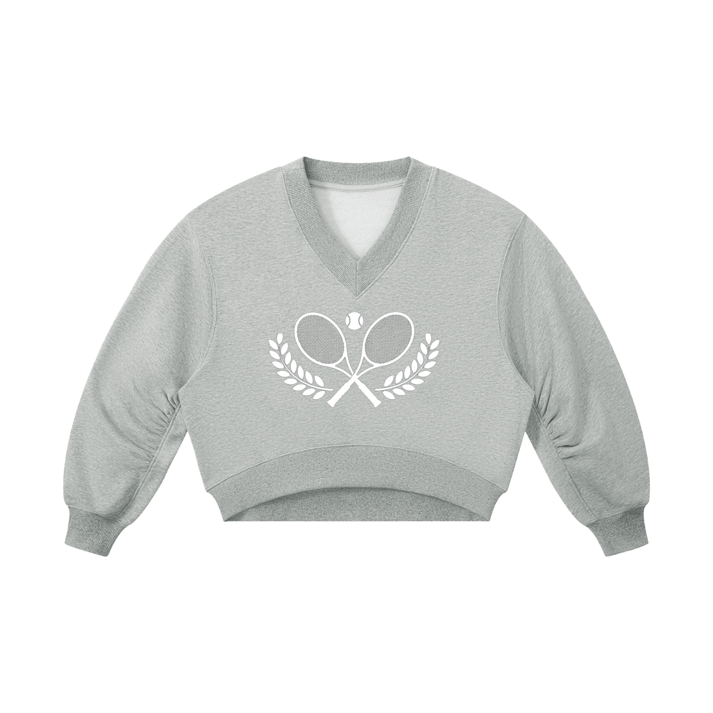 Women’s Iconic Tennis Crop V-Neck Sweatshirt