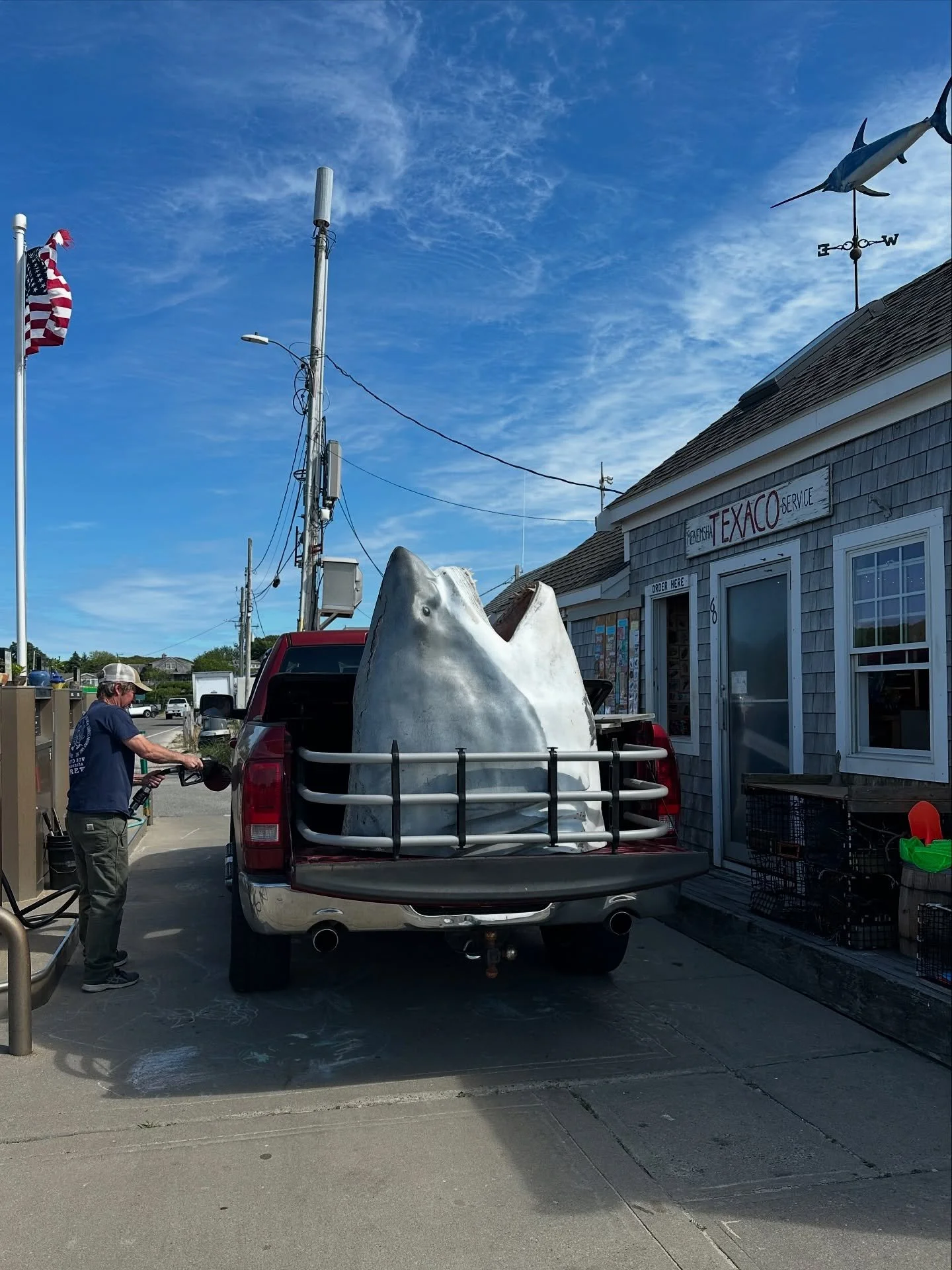 Locals on Martha&rsquo;s Vineyard are getting in the spirit celebrating the 50th anniversary of Jaws (where the original Jaws movie was filmed).