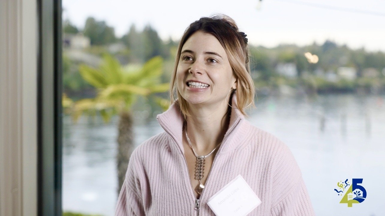 A heartfelt interview scene produced by GrowingBoyMedia, a video production company in Seattle, showing the real world impact of nonprofit work on local residents.