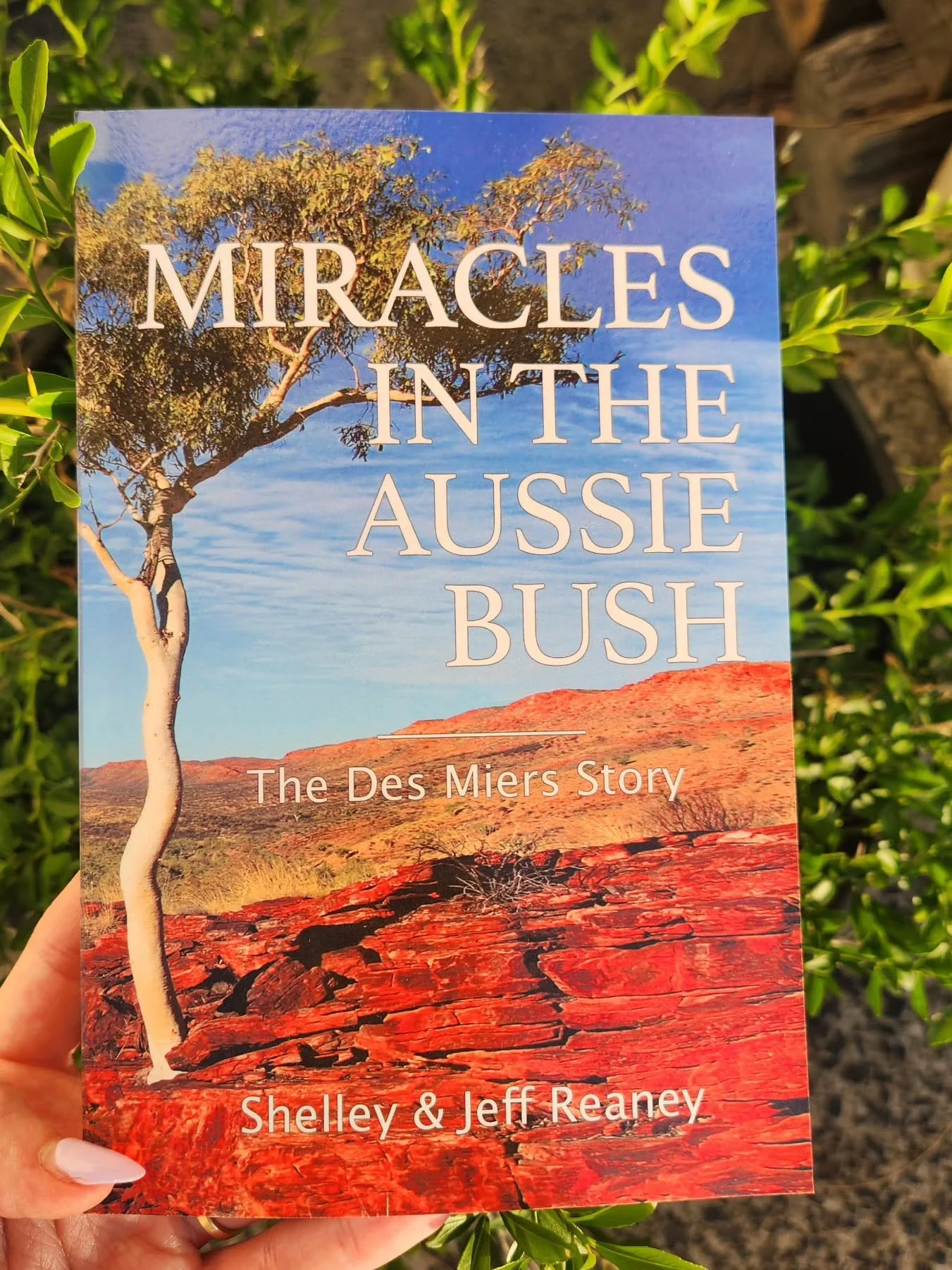 Miracles in the Aussie Bush - The Des Miers Story by Shelley and Jeff Reaney 

A story of miracles, faith and love. 

This story is a beautiful book that shows the power of prayer. Des is a hardworking Aussie bloke who has not allowed tough times to 