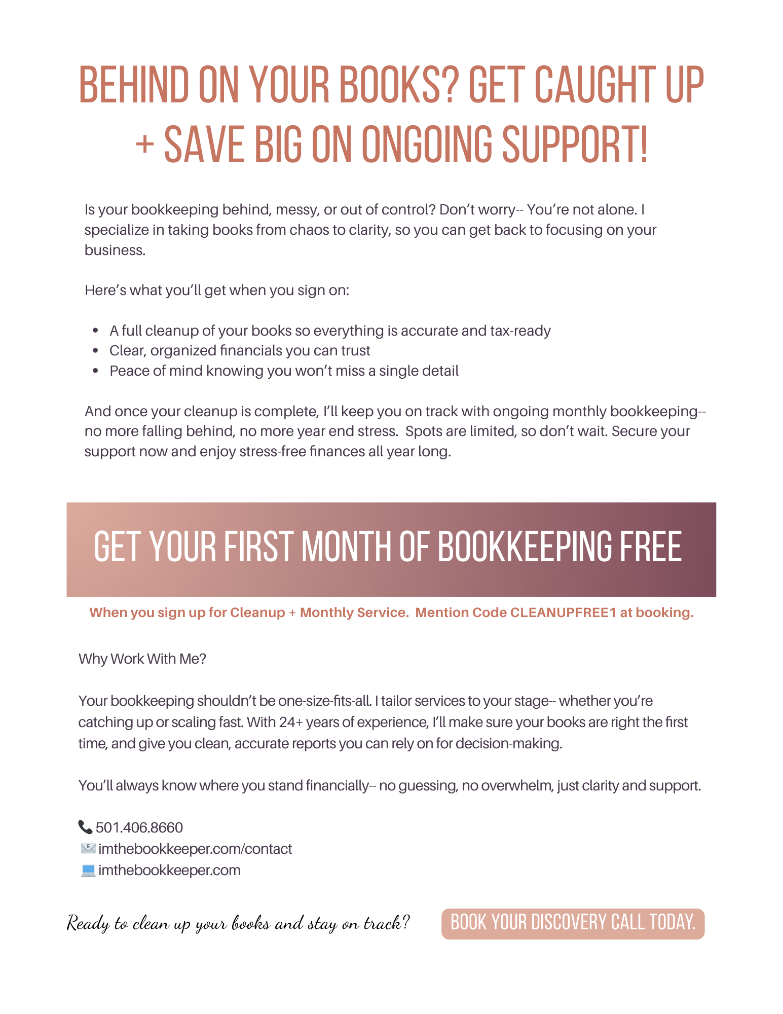 Behind on Your Books? Get Caught Up + Save Big on Ongoing Support