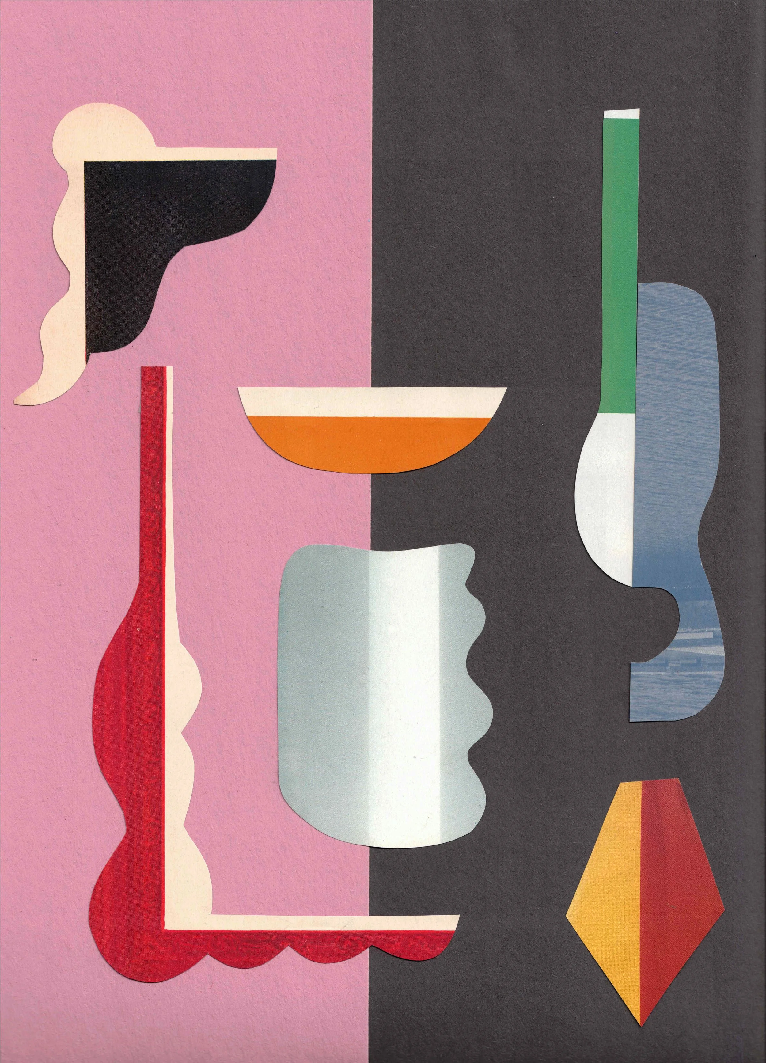 Untitled 2026, Hand-cut, collage 9×12 in
