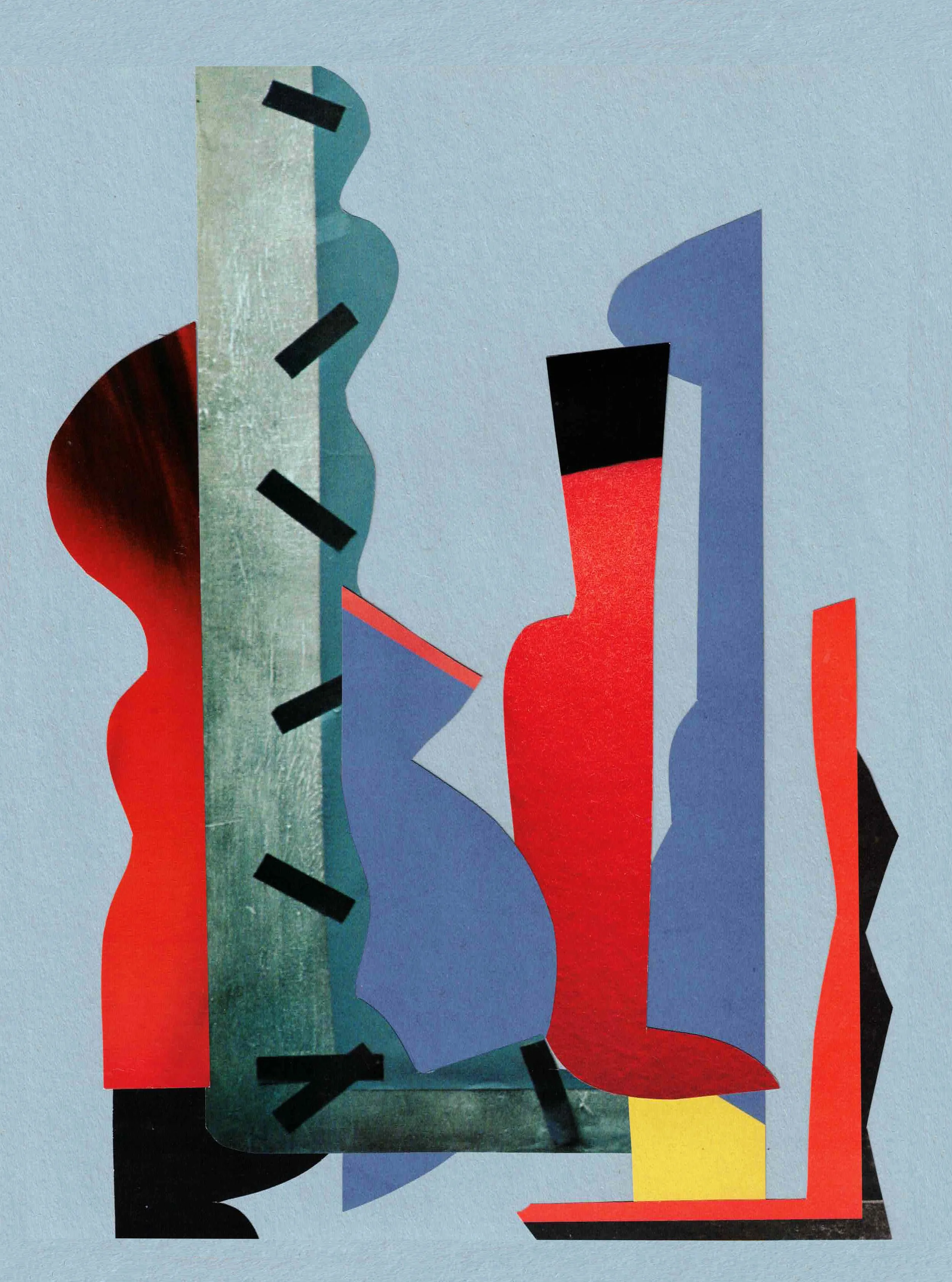 Untitled 2025, Hand-cut, collage 9×12 in
