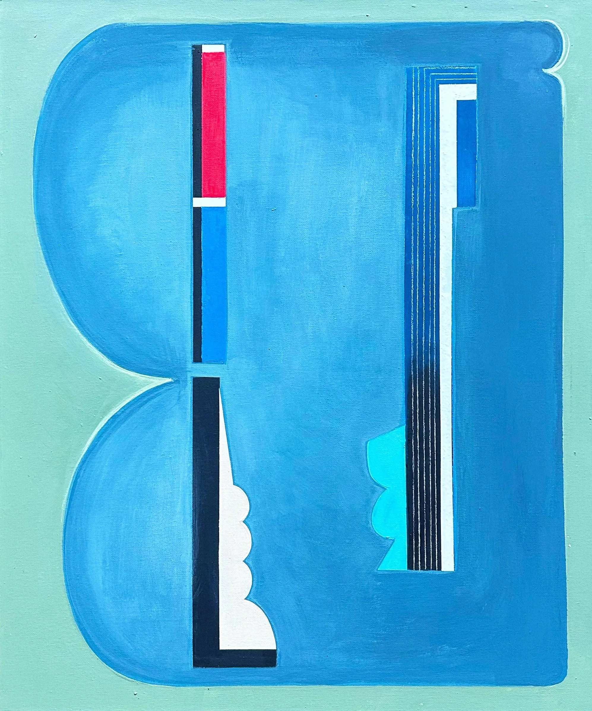 Untitled , 2026
Acrylic and plaster on canvas, 20x24in 