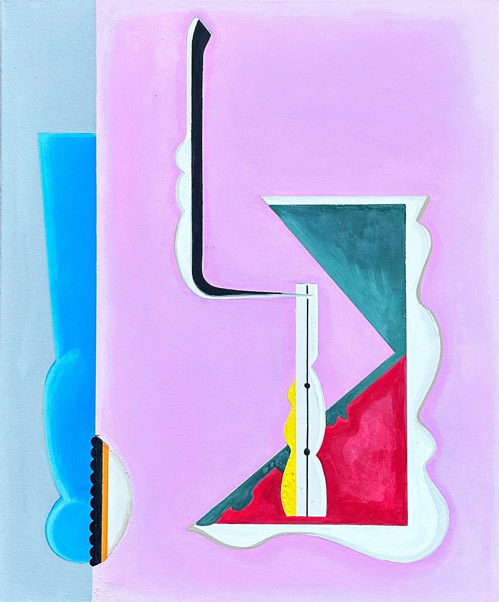 Untitled , 2026
Acrylic and plaster on canvas, 20x24in 