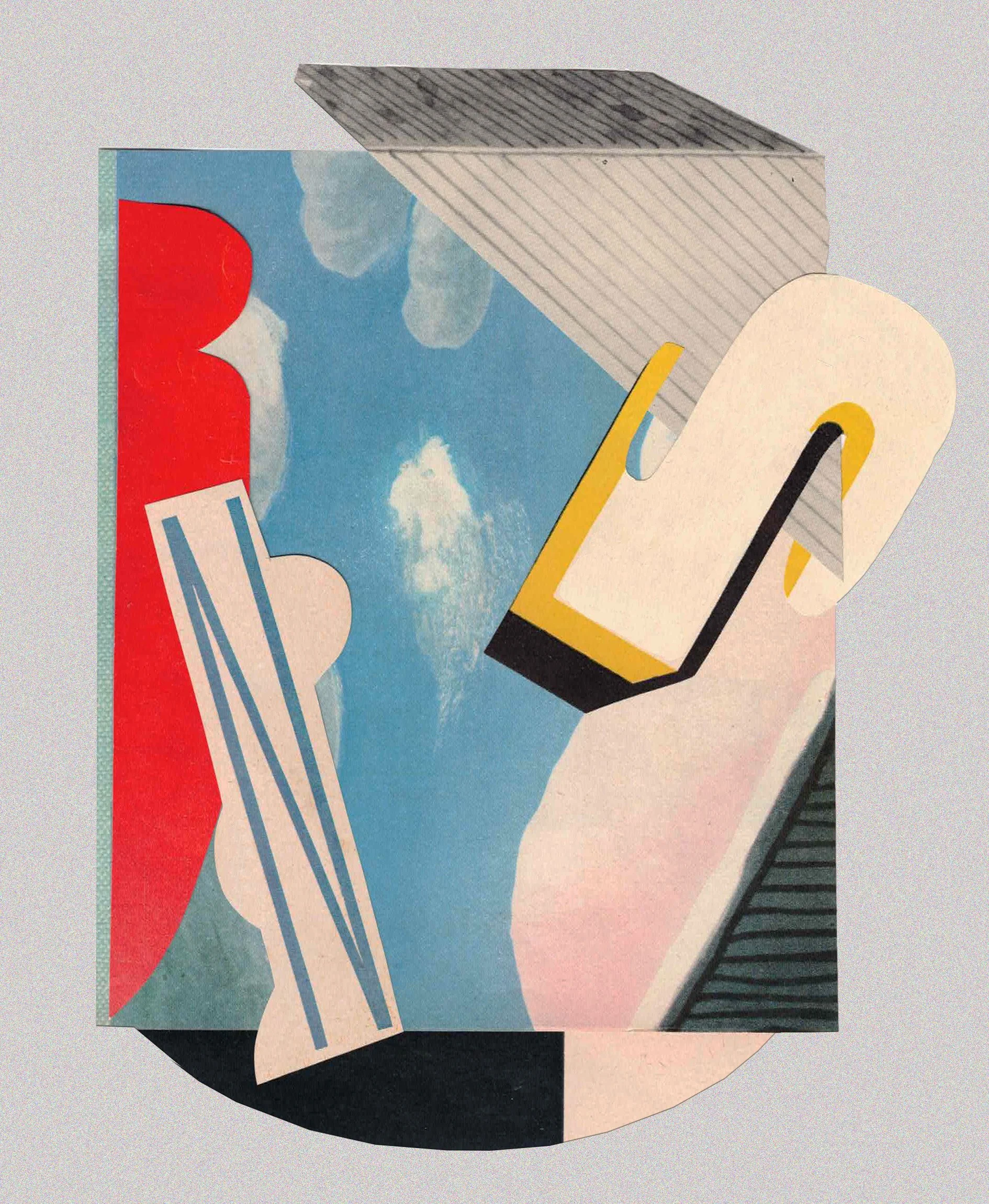 Untitled 2026, Hand-cut, collage 9×12 in
