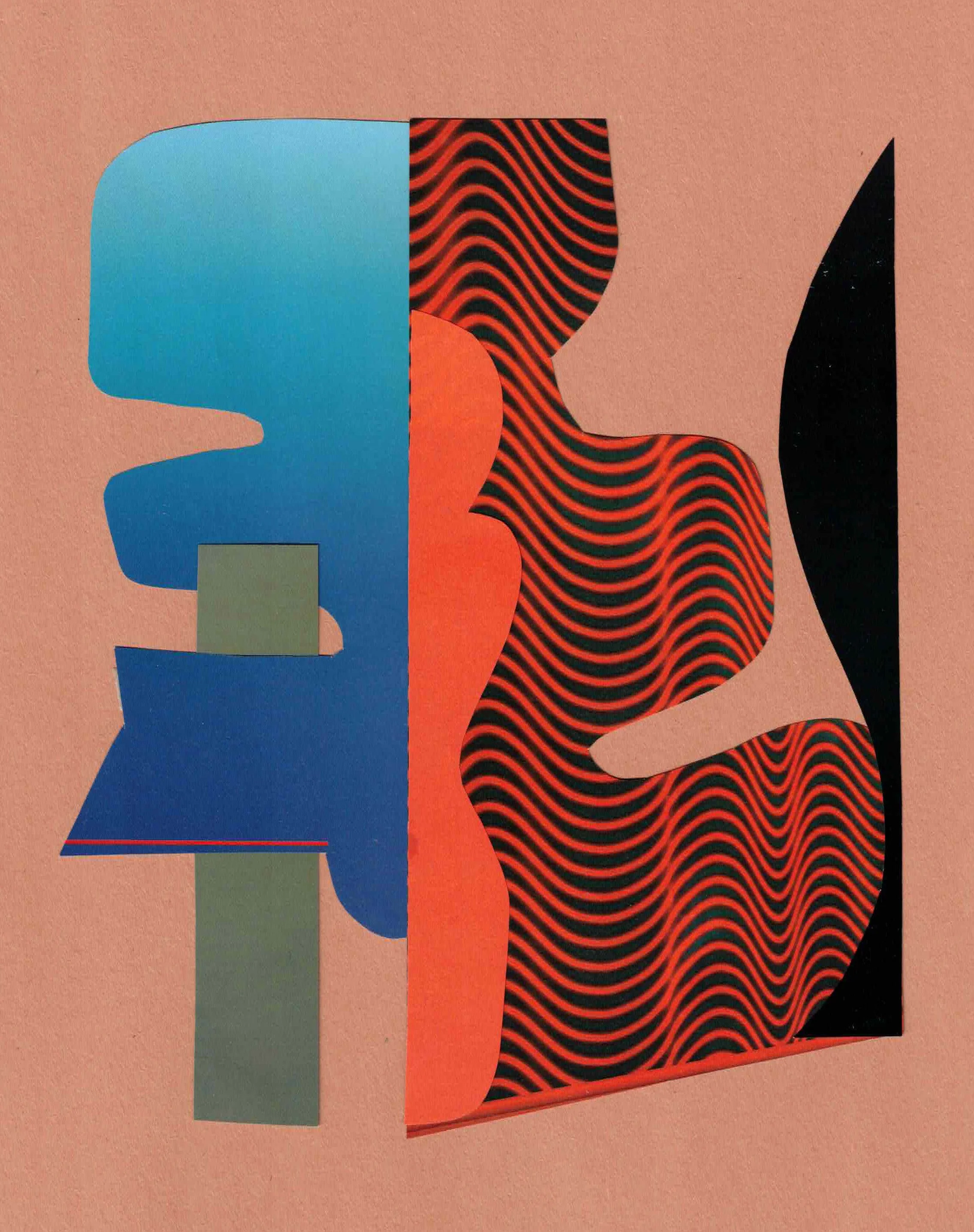 Untitled 2025, Hand-cut, collage 9×12 in
