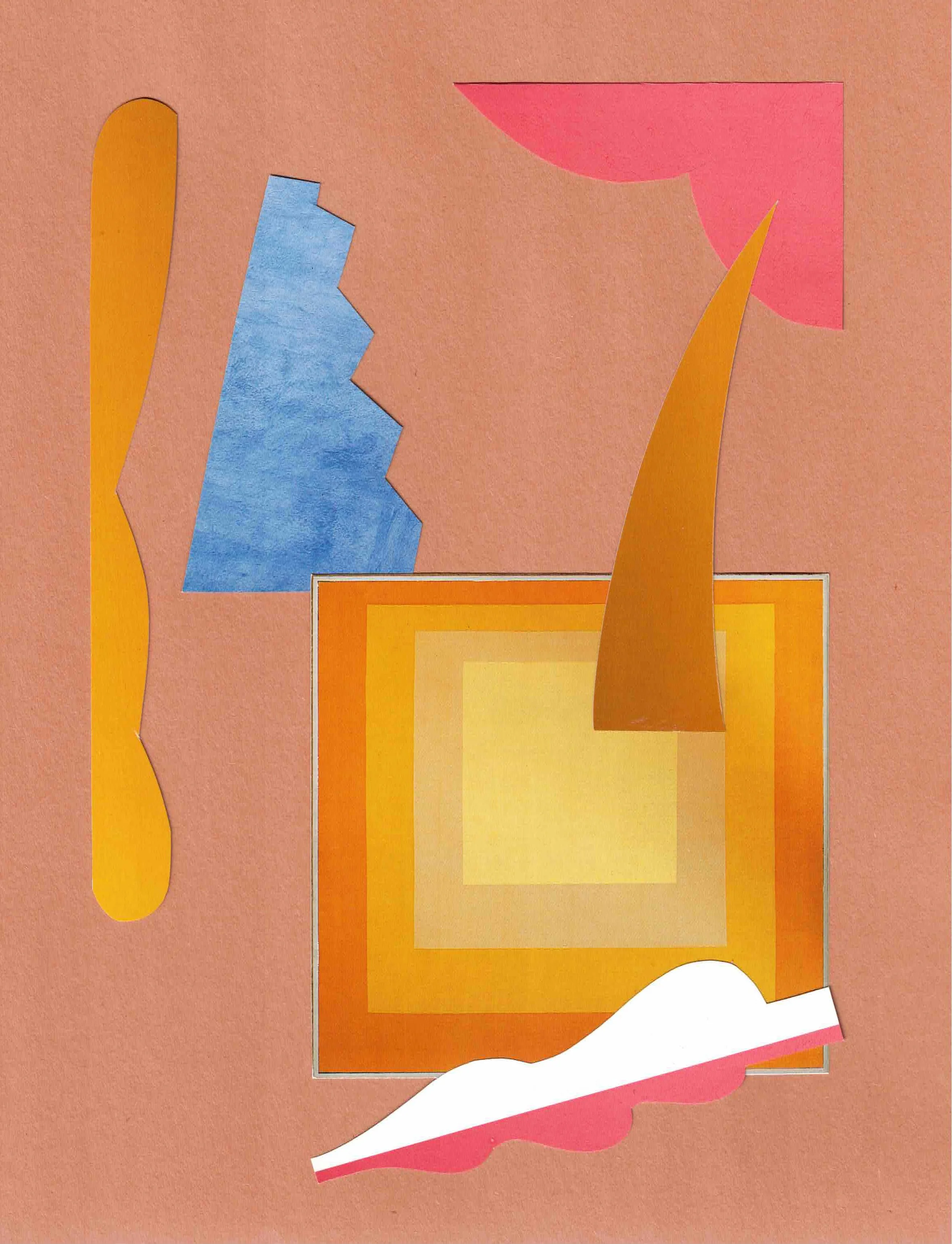 Untitled 2025, Hand-cut, collage 9×12 in
