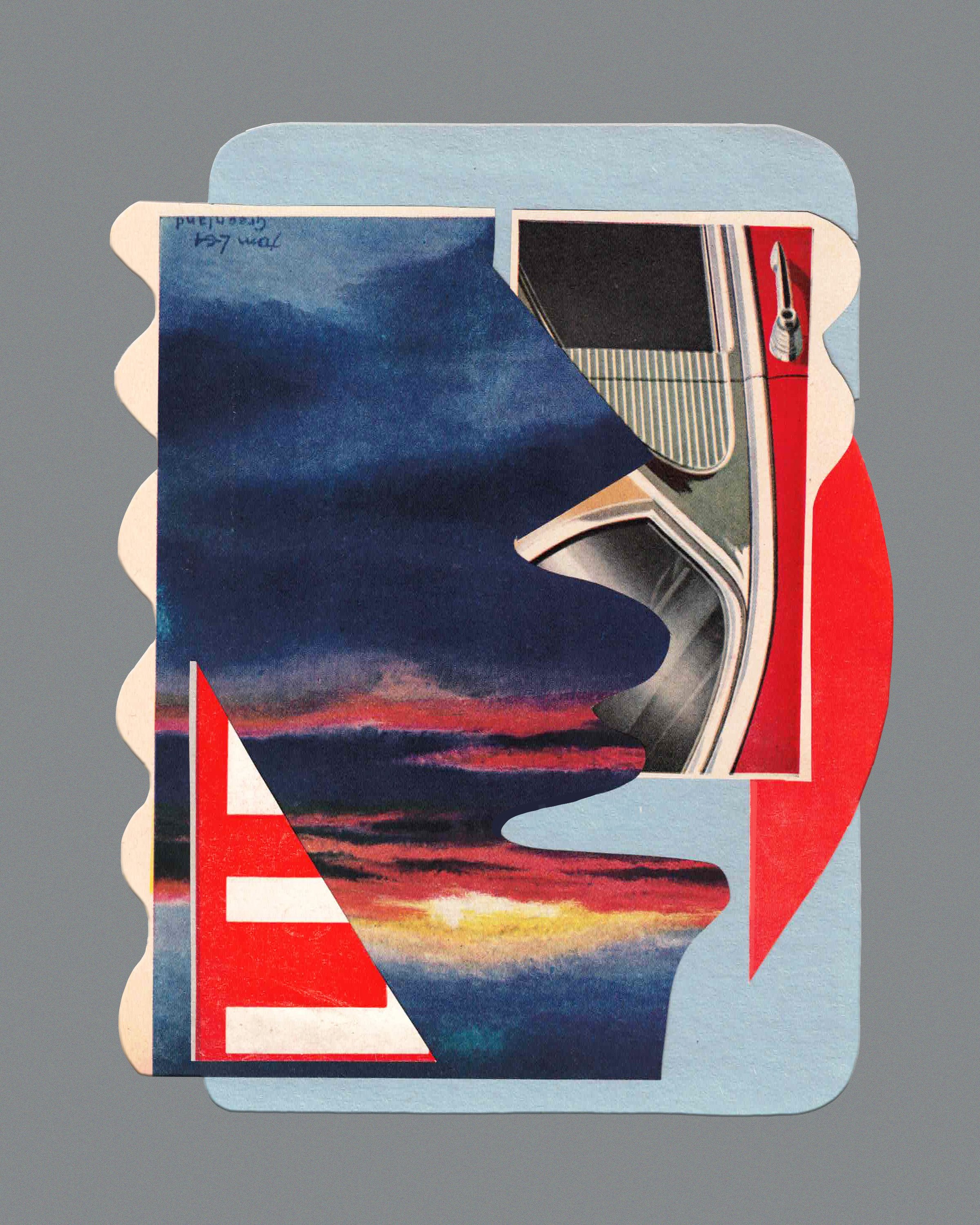 Untitled 2025, Hand-cut, collage 9×12 in
