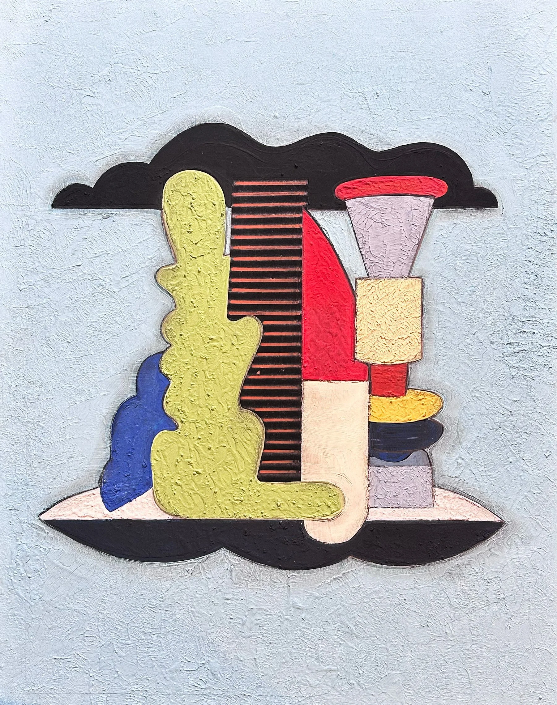 Untitled 16, 2024
Acrylic, water-based glue, and plaster on canvas
18 × 24 in
